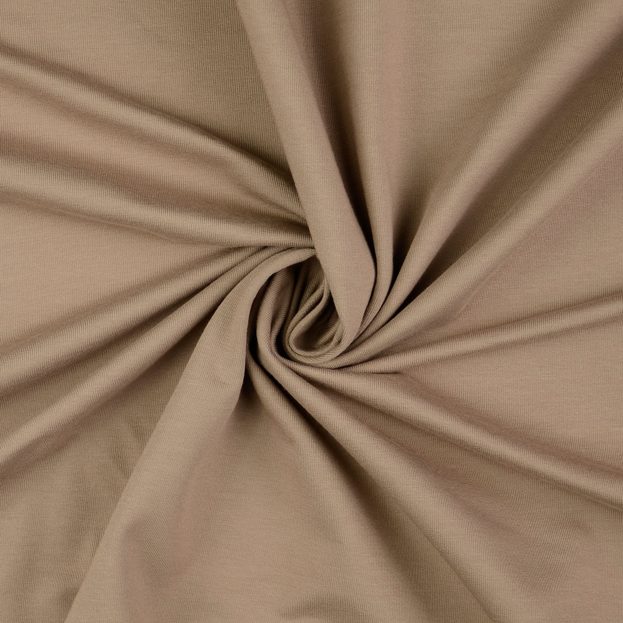 French Terry uni, hellbraun