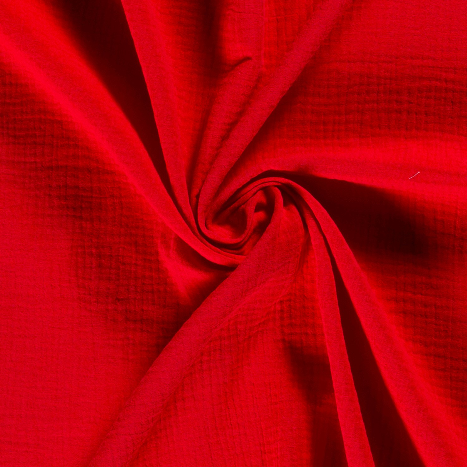 Musselin Double Gauze  uni rot