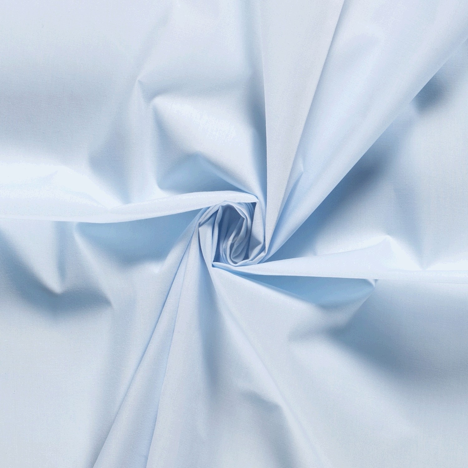 Baumwoll Popeline uni babyblau