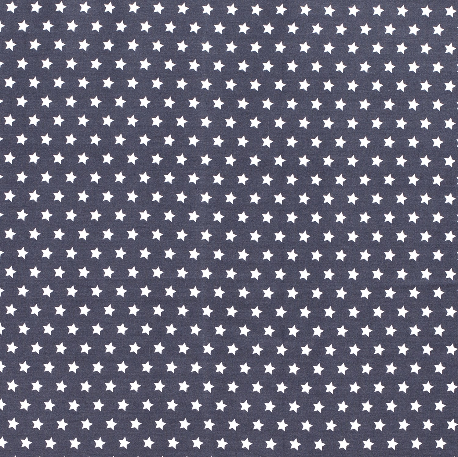Baumwolle Popeline Stoff Bedruckt Sterne, stahlblau
