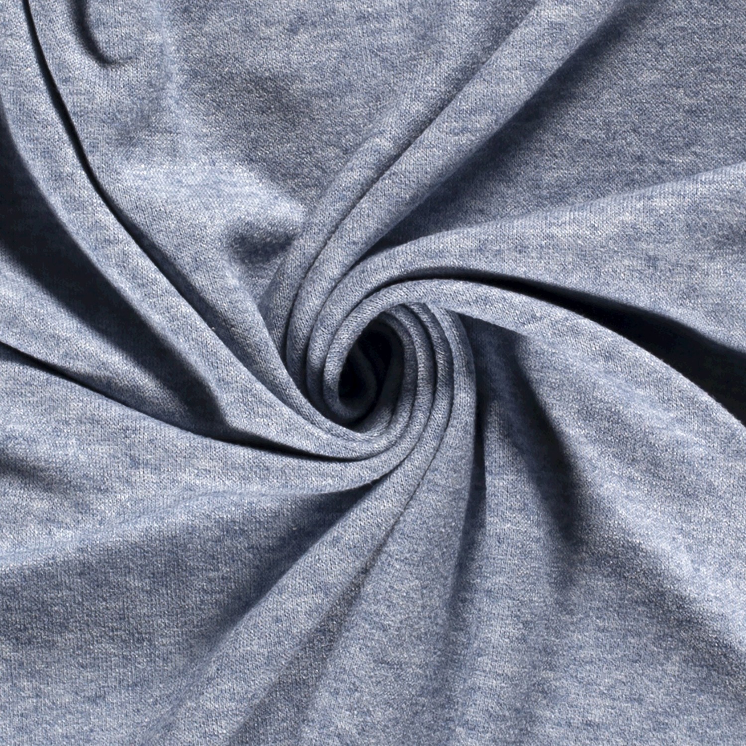 Strickstoff gebürstet uni indigo