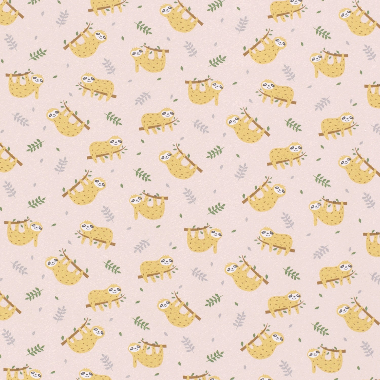 Baumwolljersey bedruckt, Faultiere