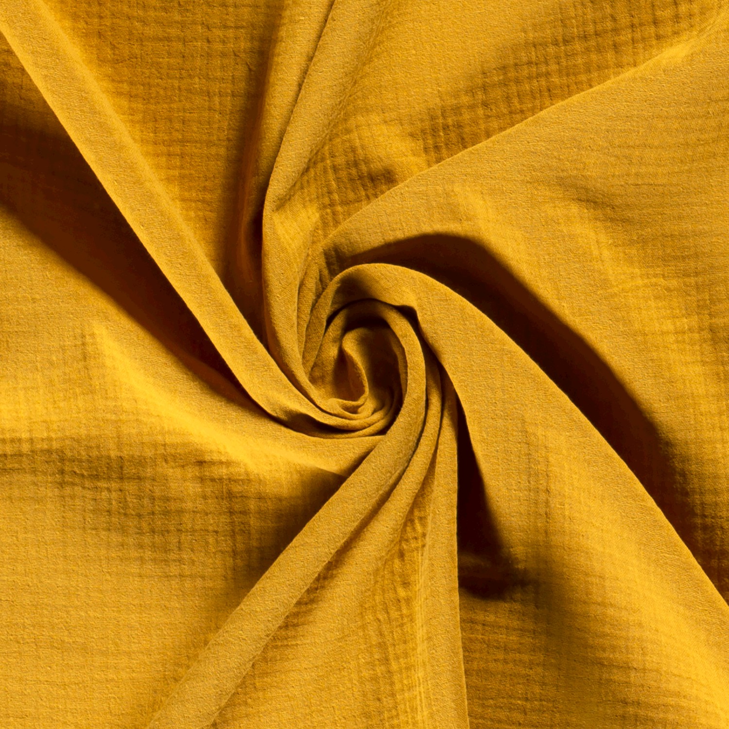 Musselin Double Gauze  uni ocker