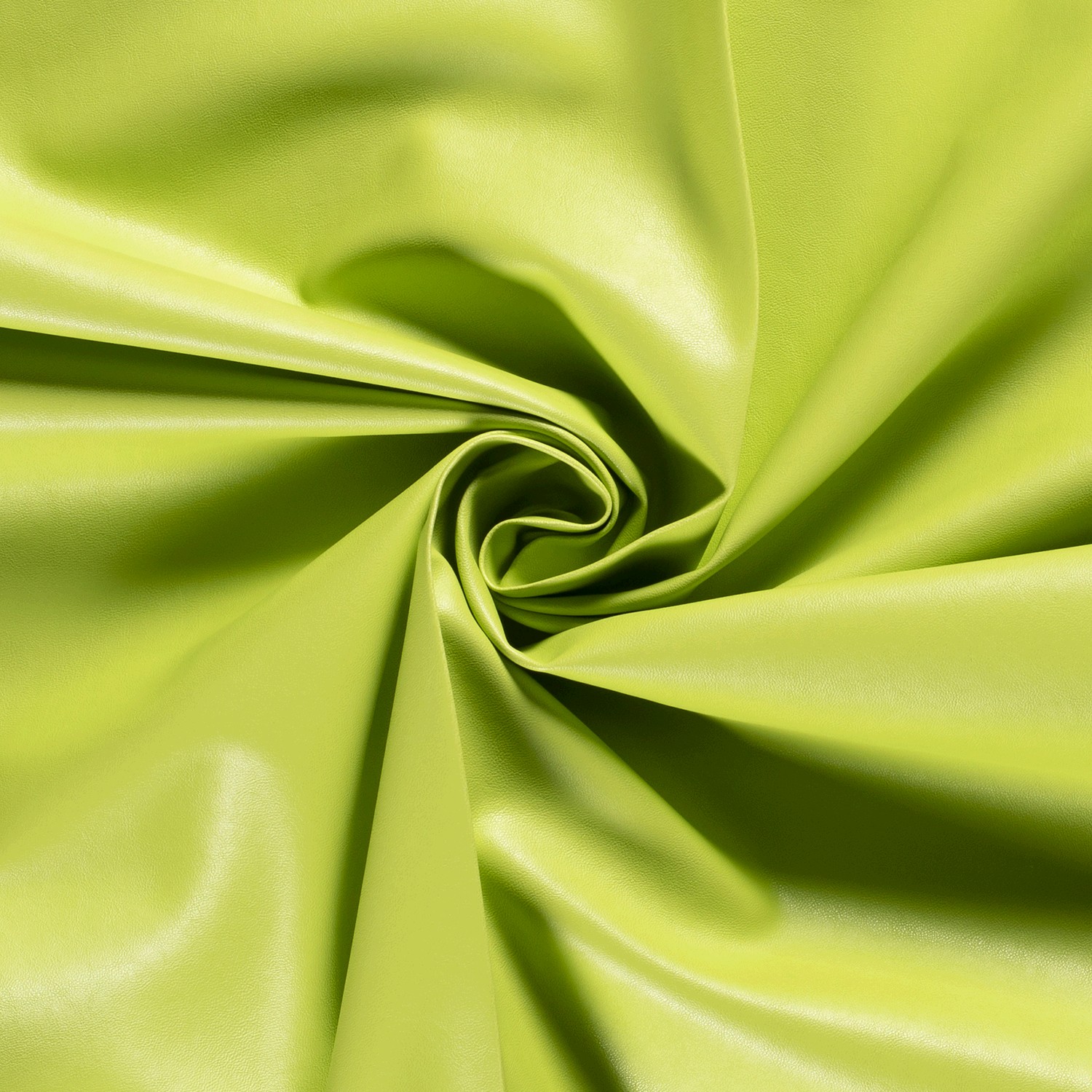 Lederimitat uni limettengrün