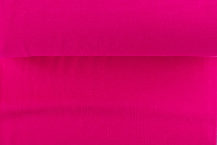 Bündchenstoff glatt, neonpink