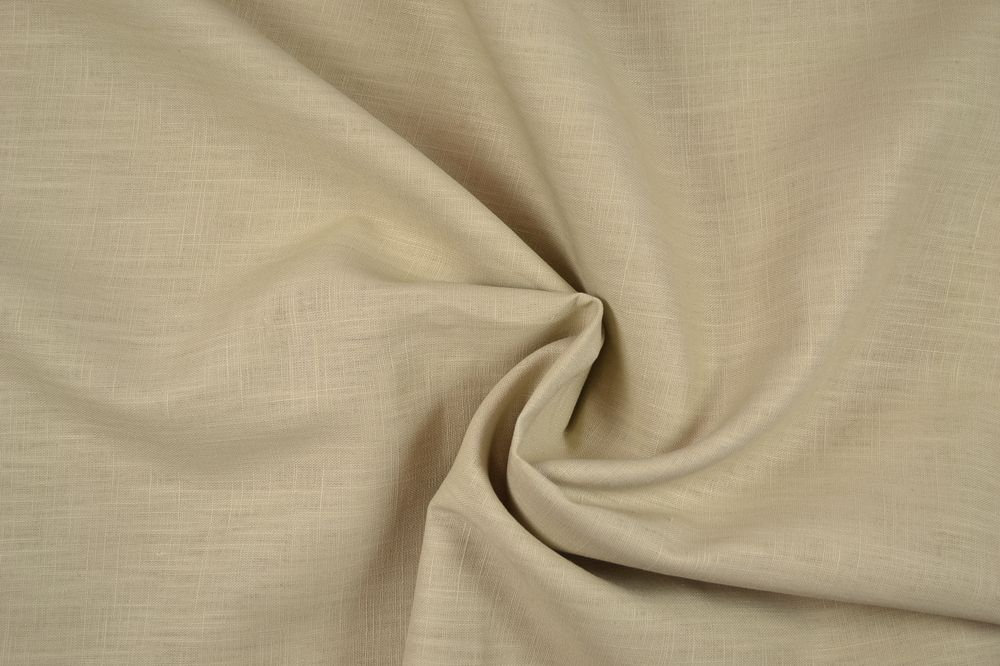 Leinenstoff Ramie gewaschen , natur/beige