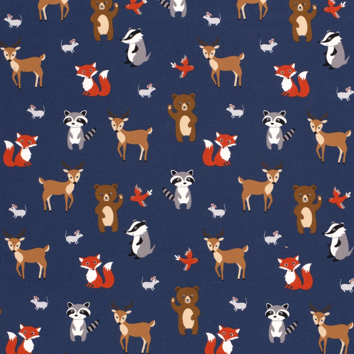 Baumwolljersey bedruckt Fahrzeuge, dunkelblau