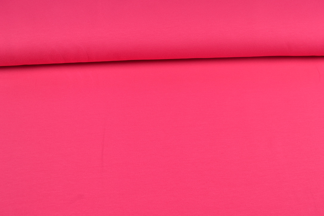 French Terry uni angeraut, pink