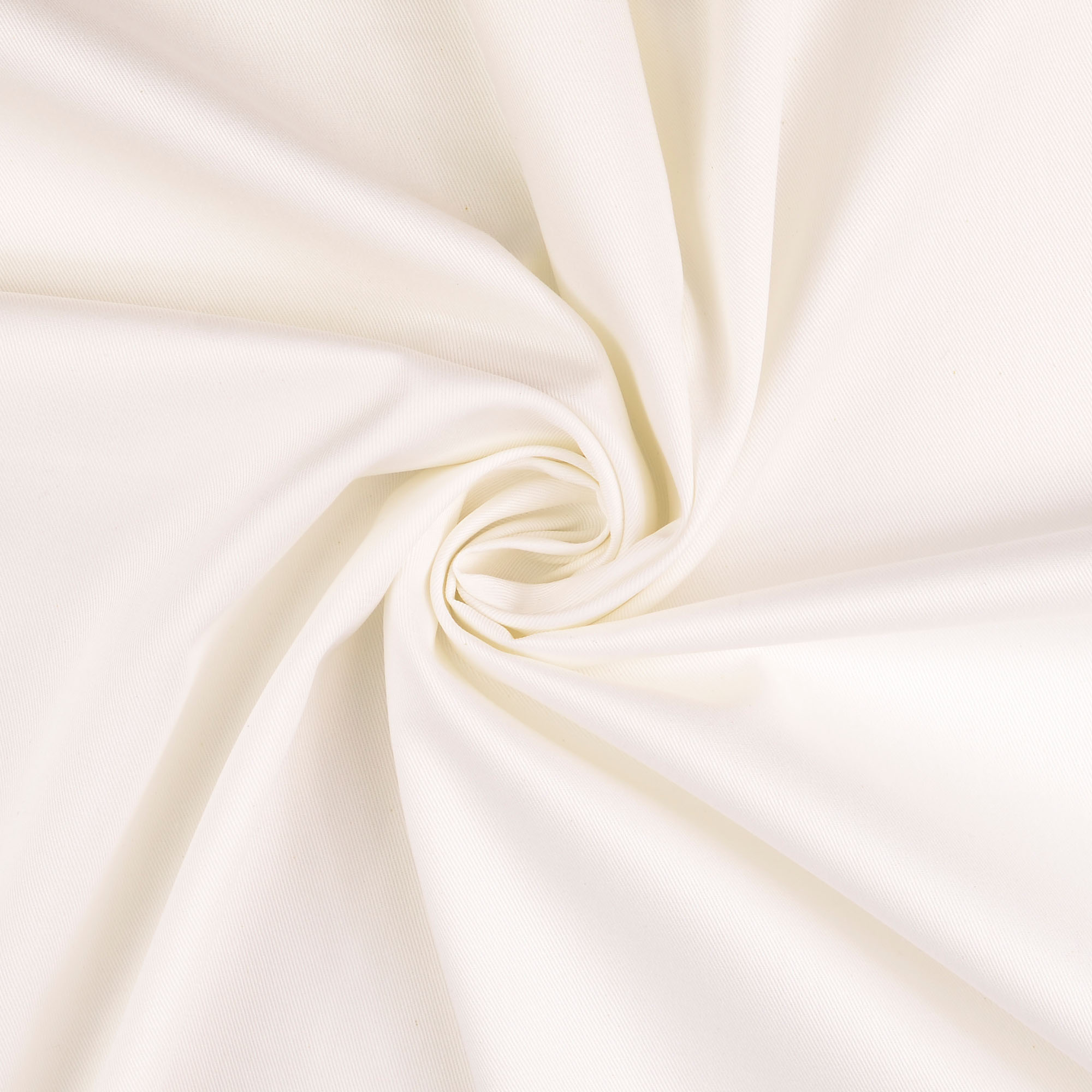 Baumwollstoff Köper, weiß