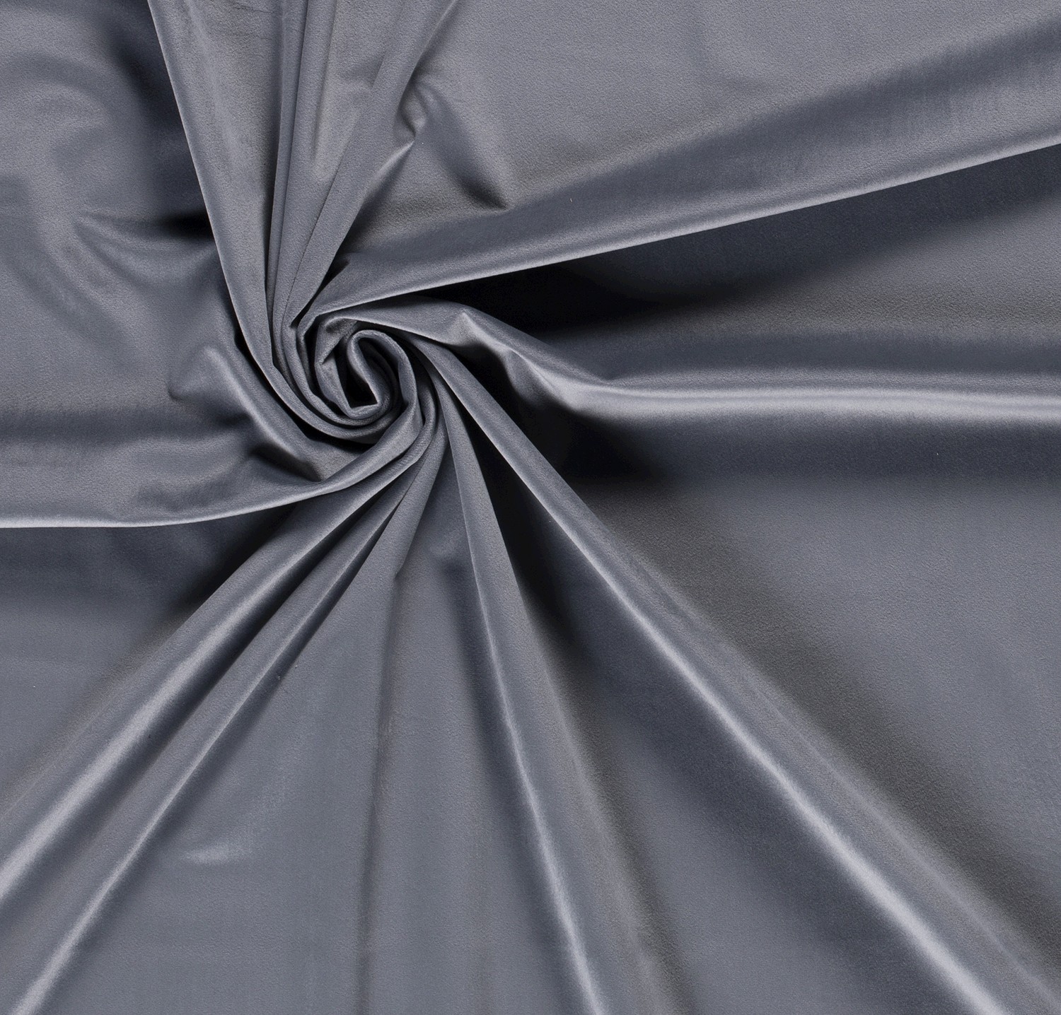 Samt uni mittelgrau