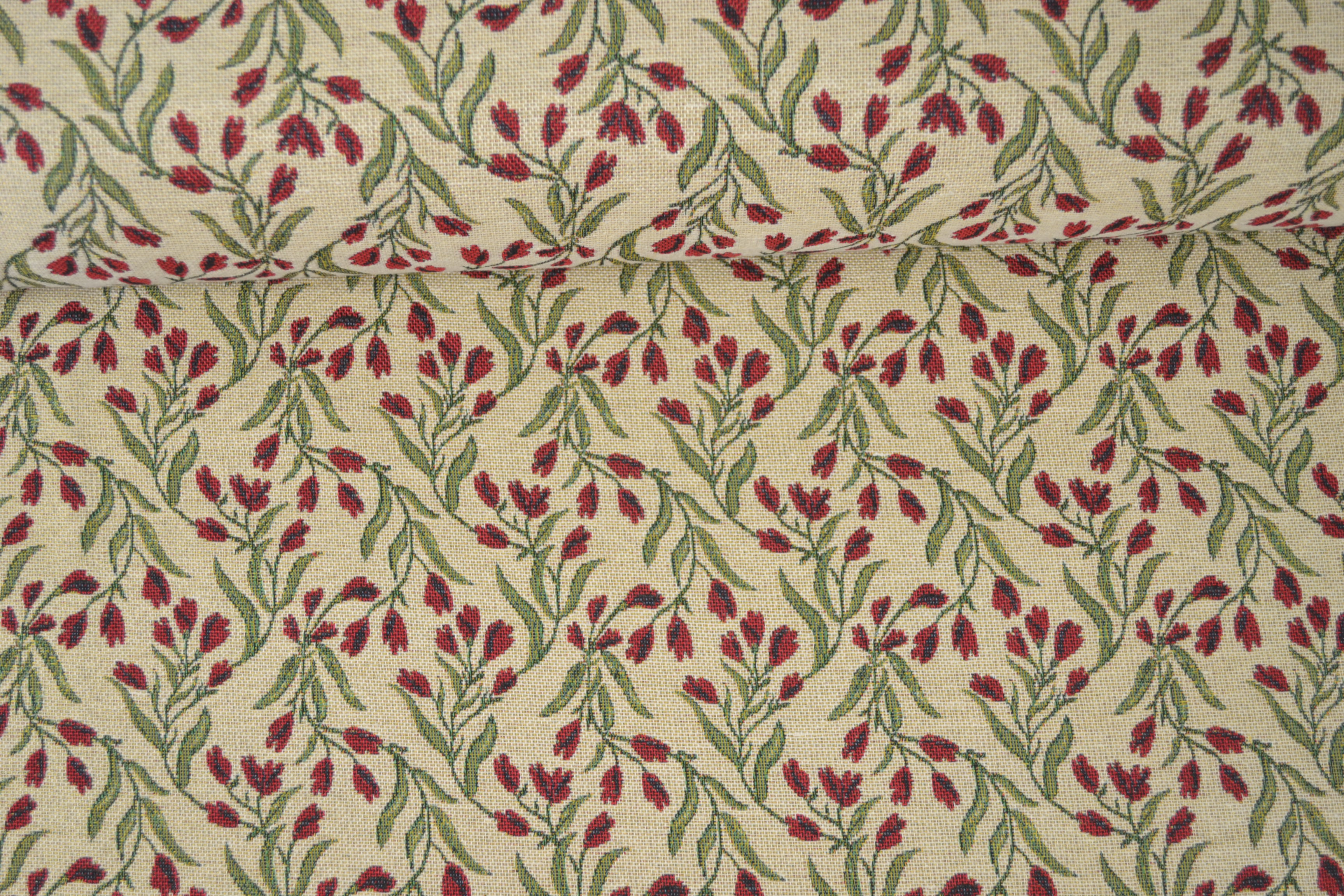 Gobelin Möbelstoff florales Muster