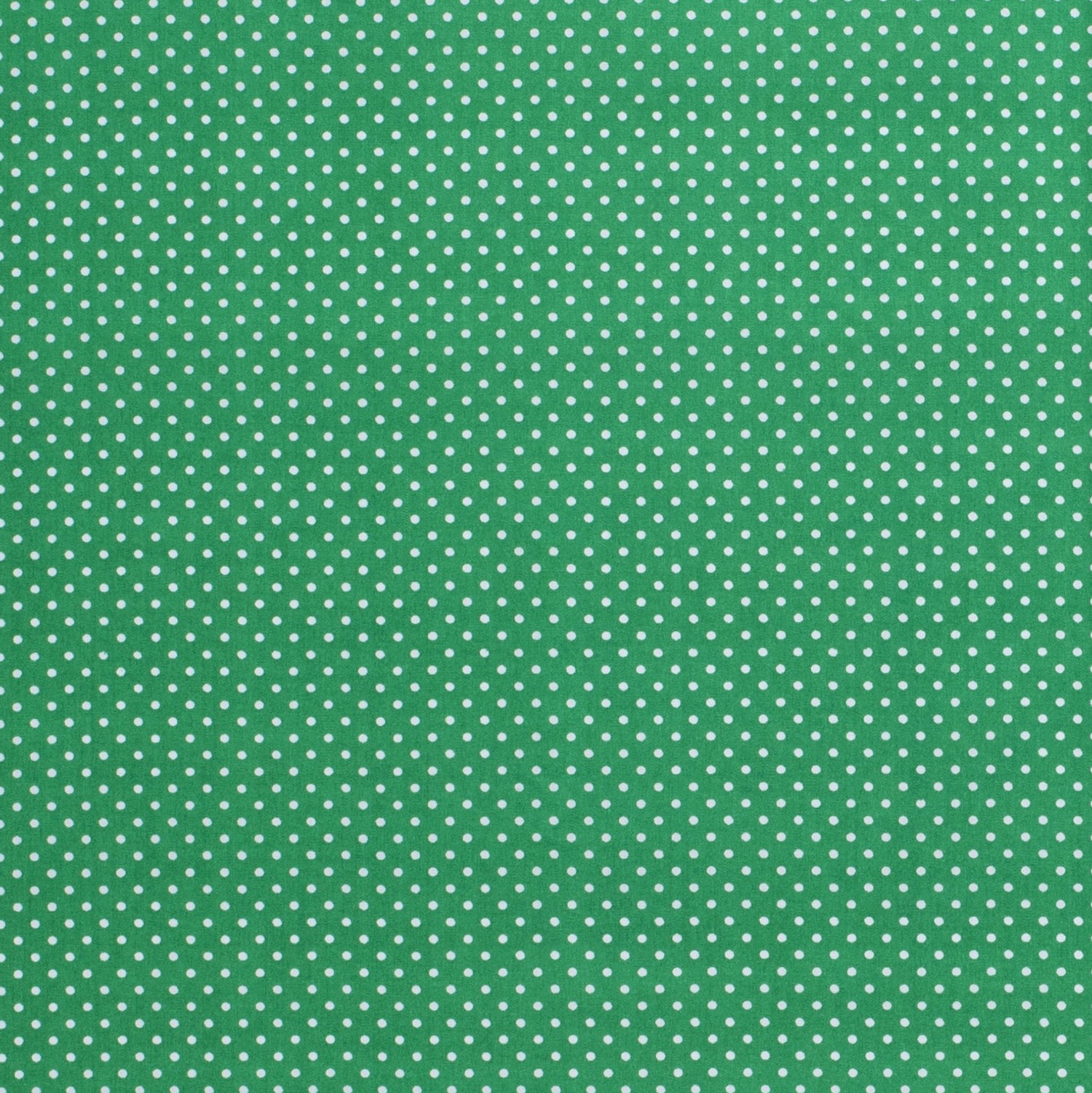 Baumwoll Popeline bedruckt Punkte, grün