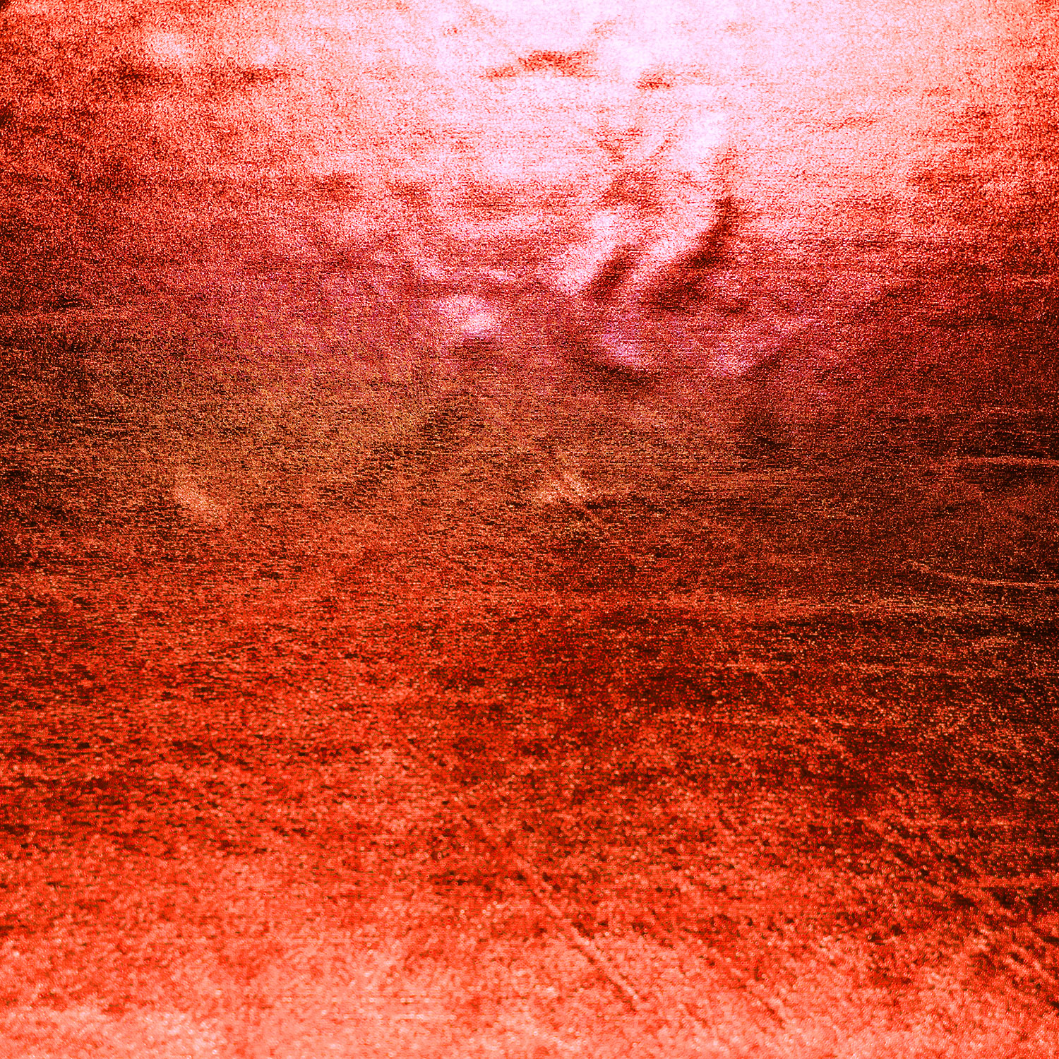 Lamé Stoff Foliendruck Uni Rot
