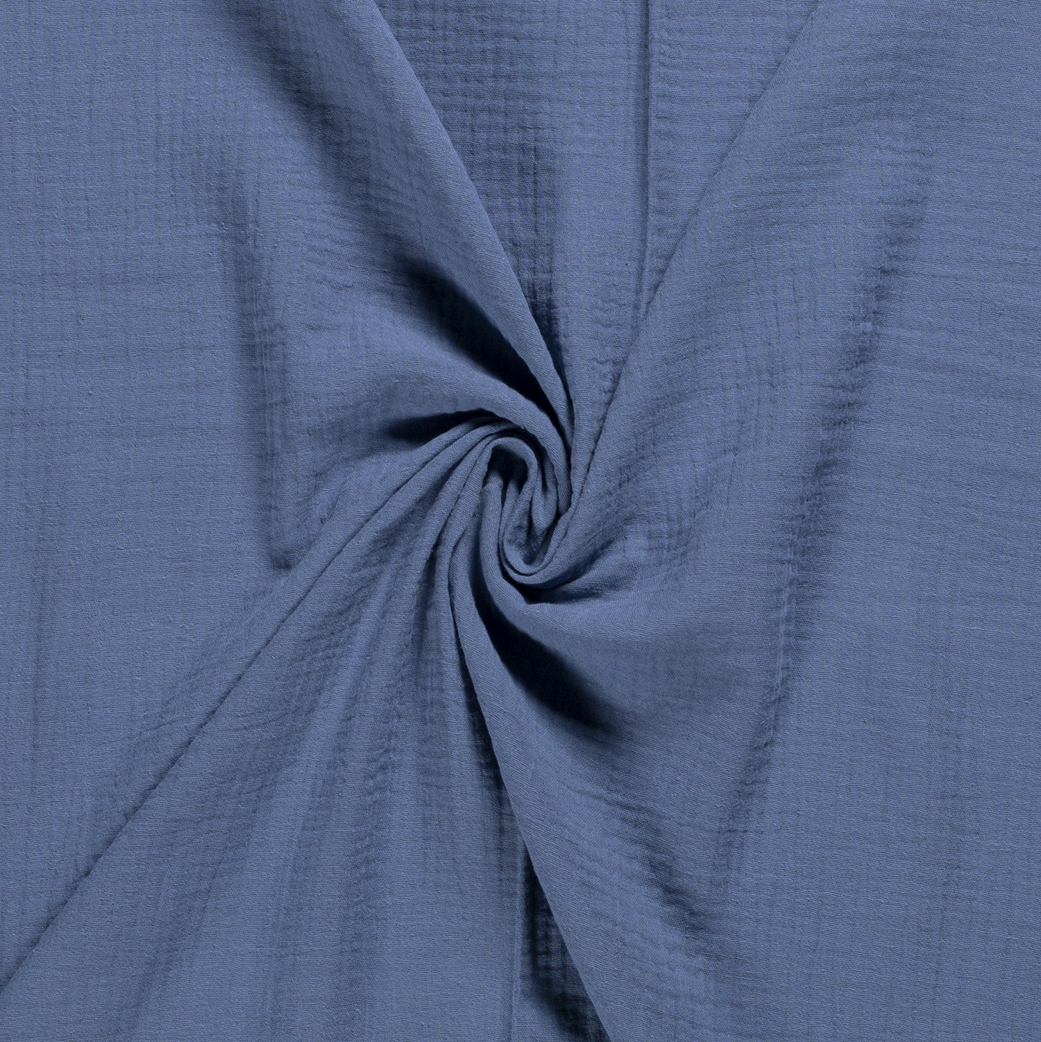 Musselin Double Gauze  uni indigo