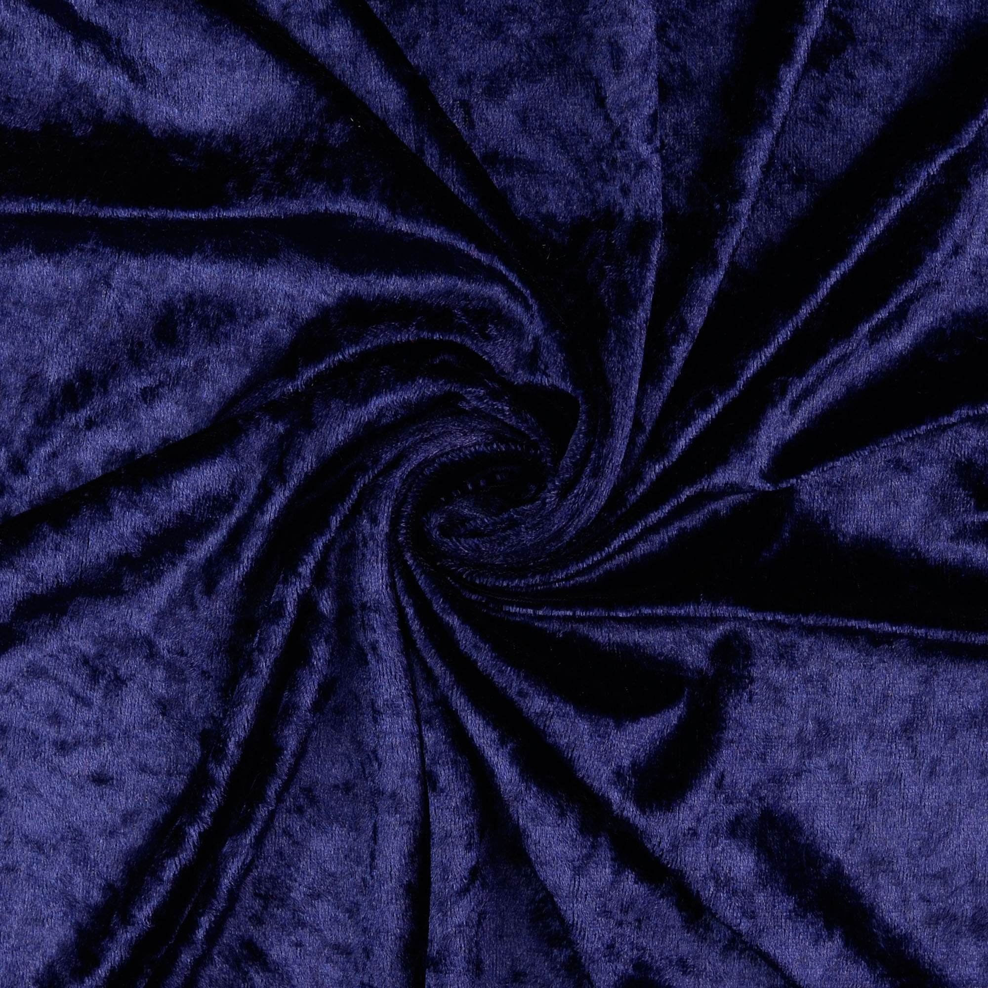 Panne Samt uni, marine