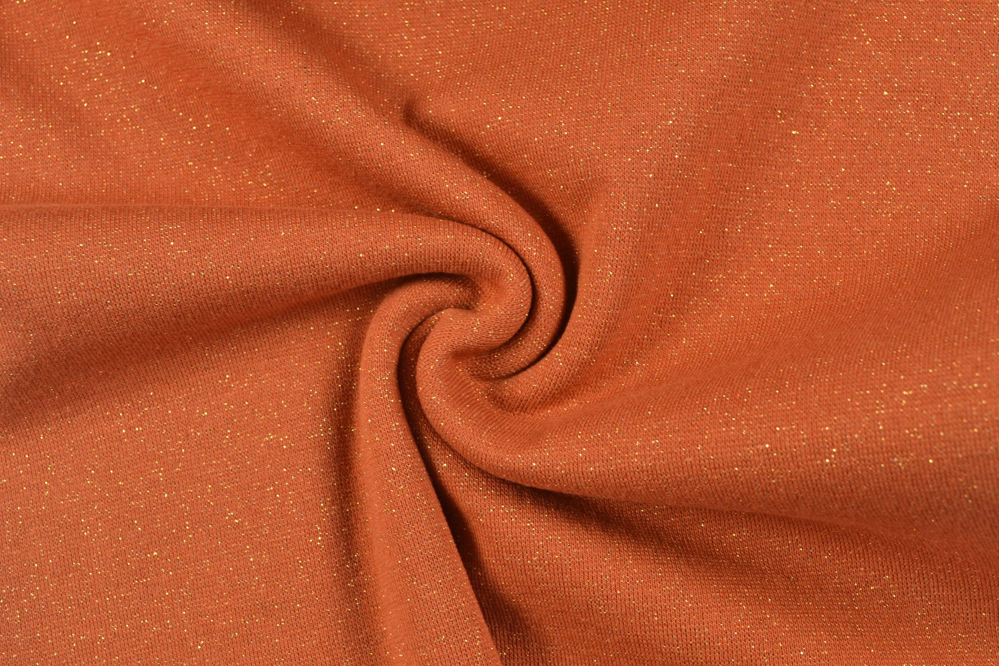 Bündchenstoff lurex uni brique