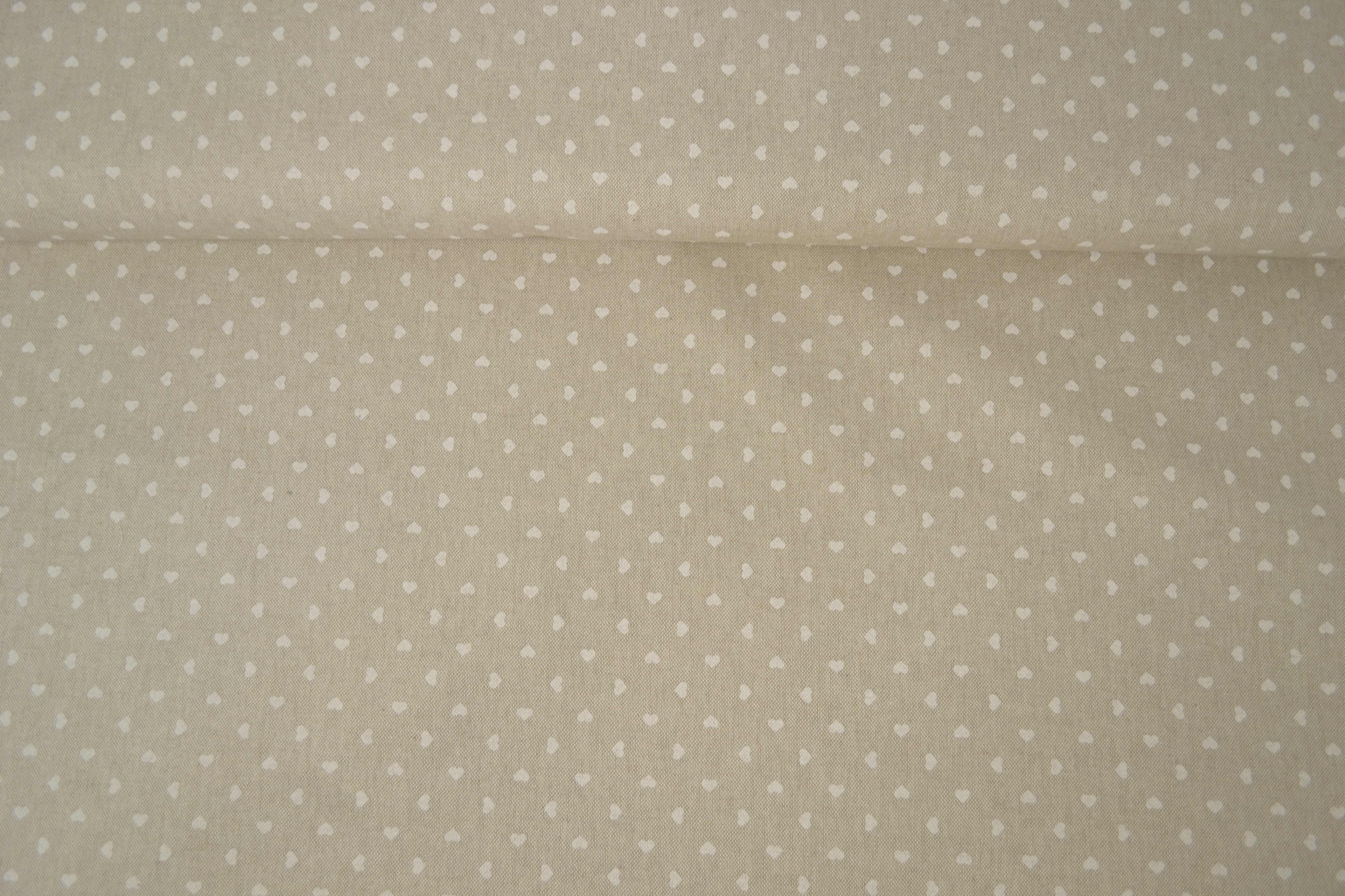 Canvas Deko Stoff Halbpanama Herz