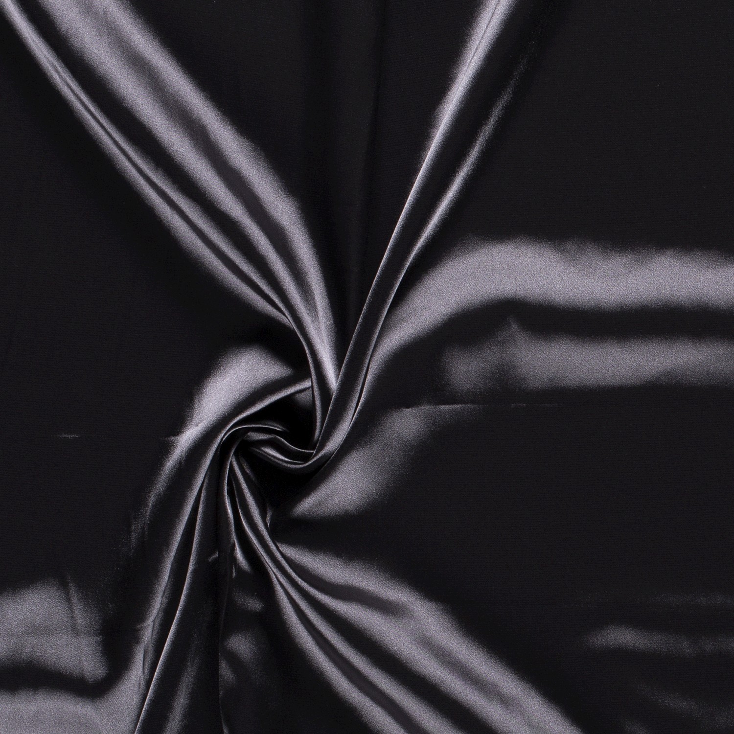 Satin Stretch uni dunkelgrau