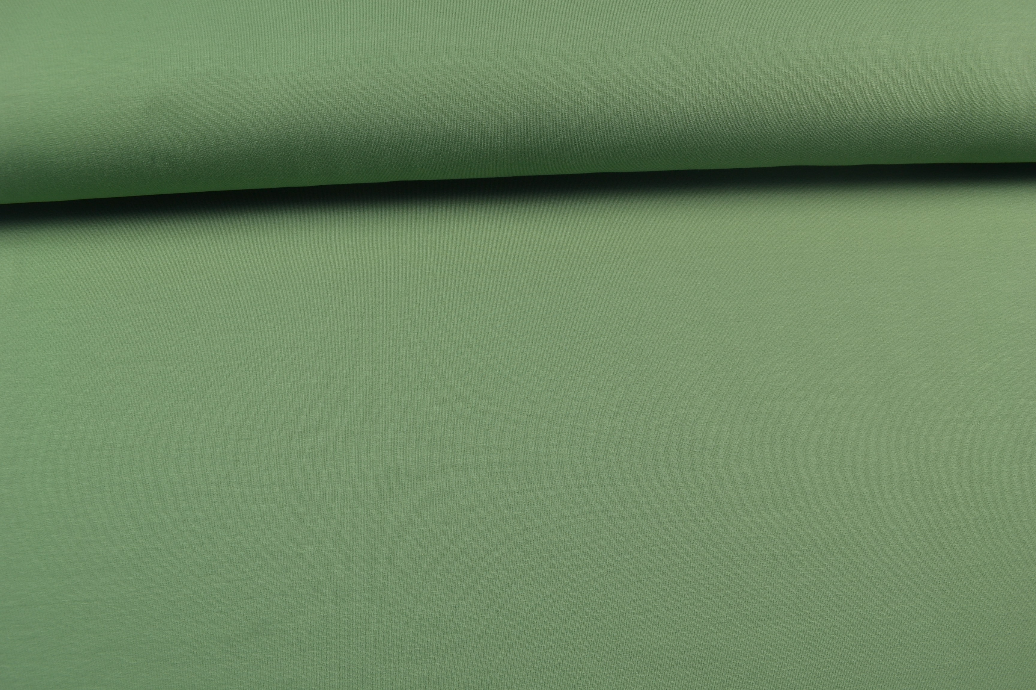 French Terry uni angeraut, grün