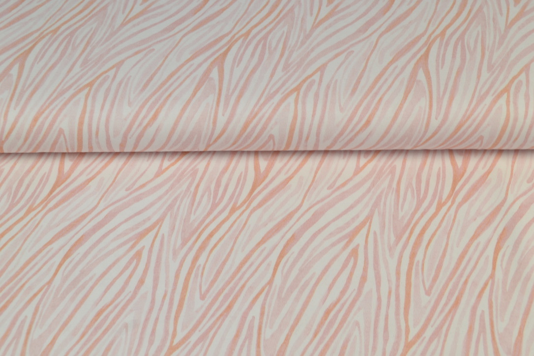 Baumwolljersey Digitaldruck, Animalprint rosa