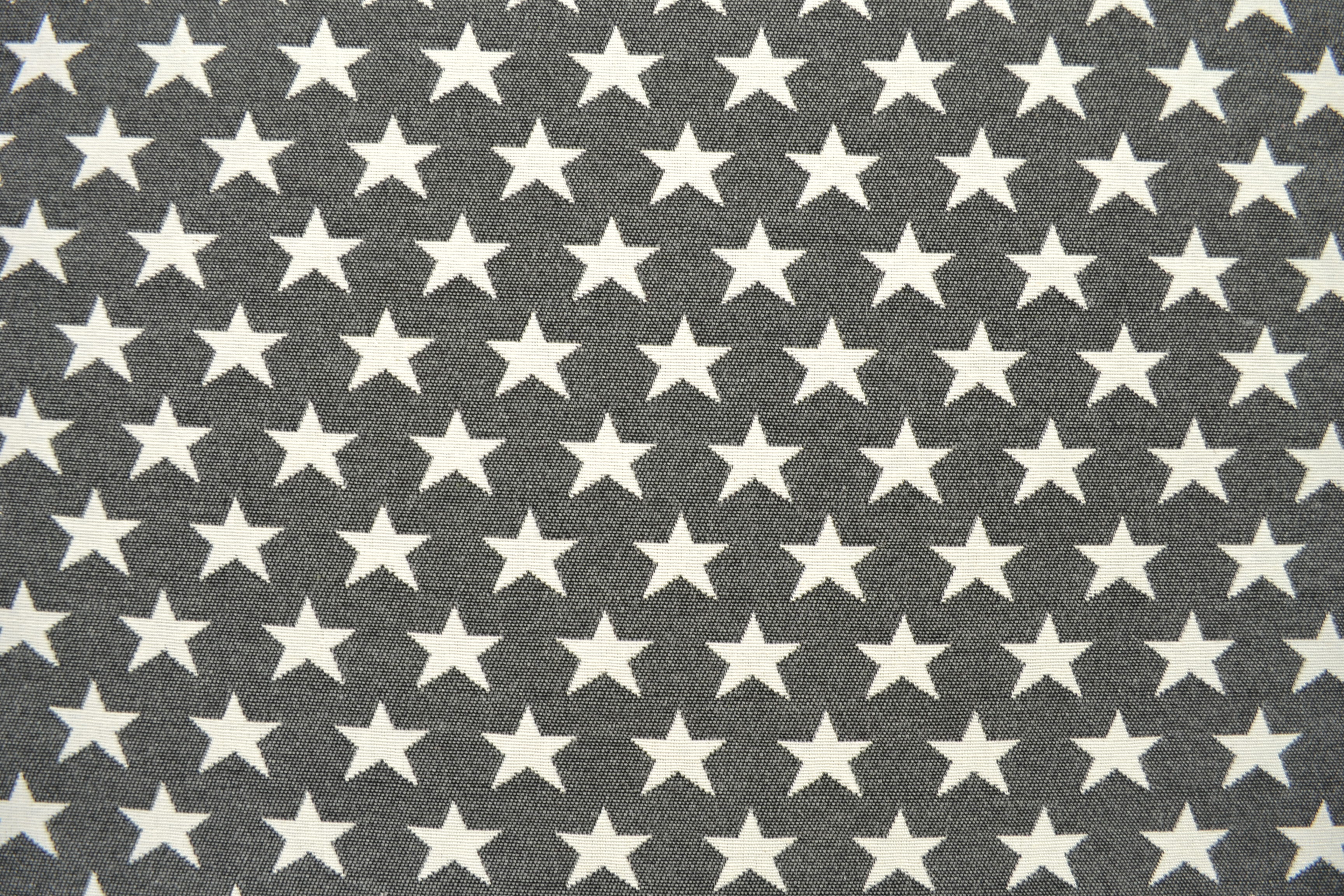Gobelin Möbelstoff Sterne 2-seitig verwendbar, anthrazit