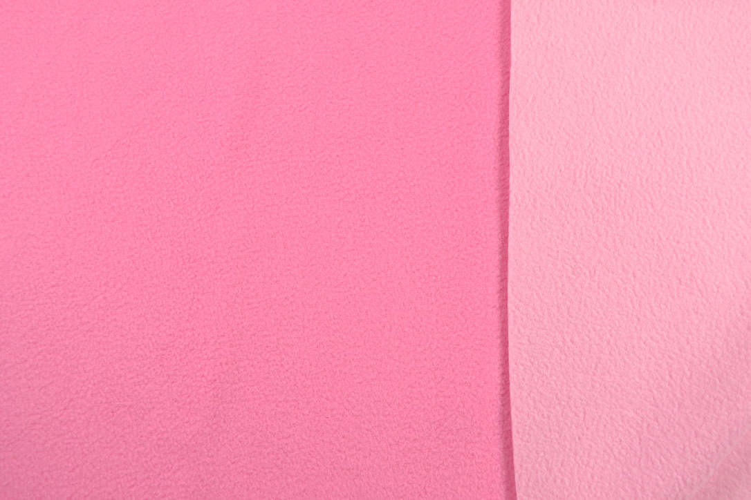 Double Face Polar Fleece uni, pink/ rosa