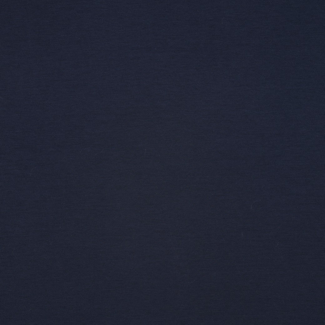 BAUMWOLLE INTERLOCK JERSEY - MARINEBLAU