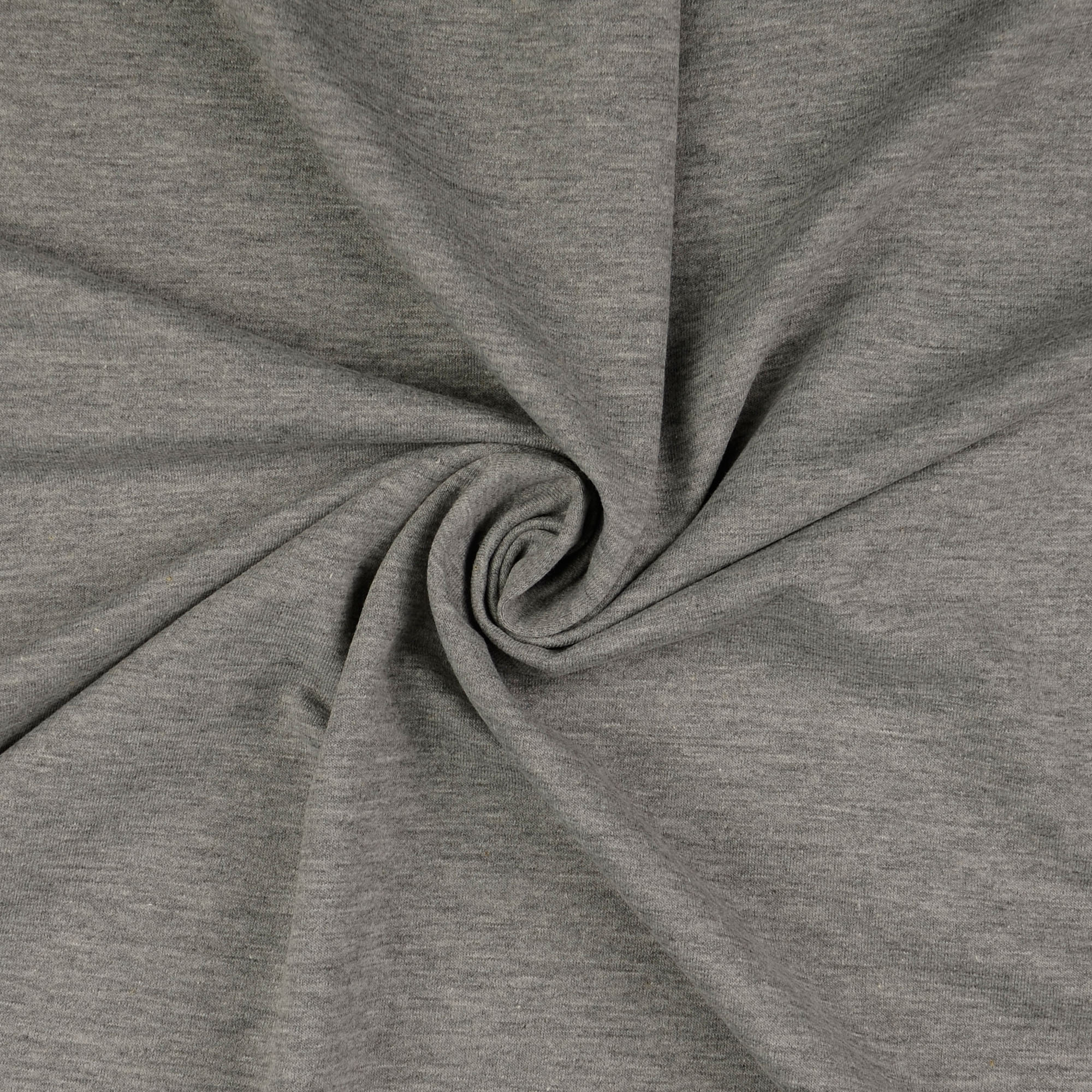 French Terry uni, hellgrau melange