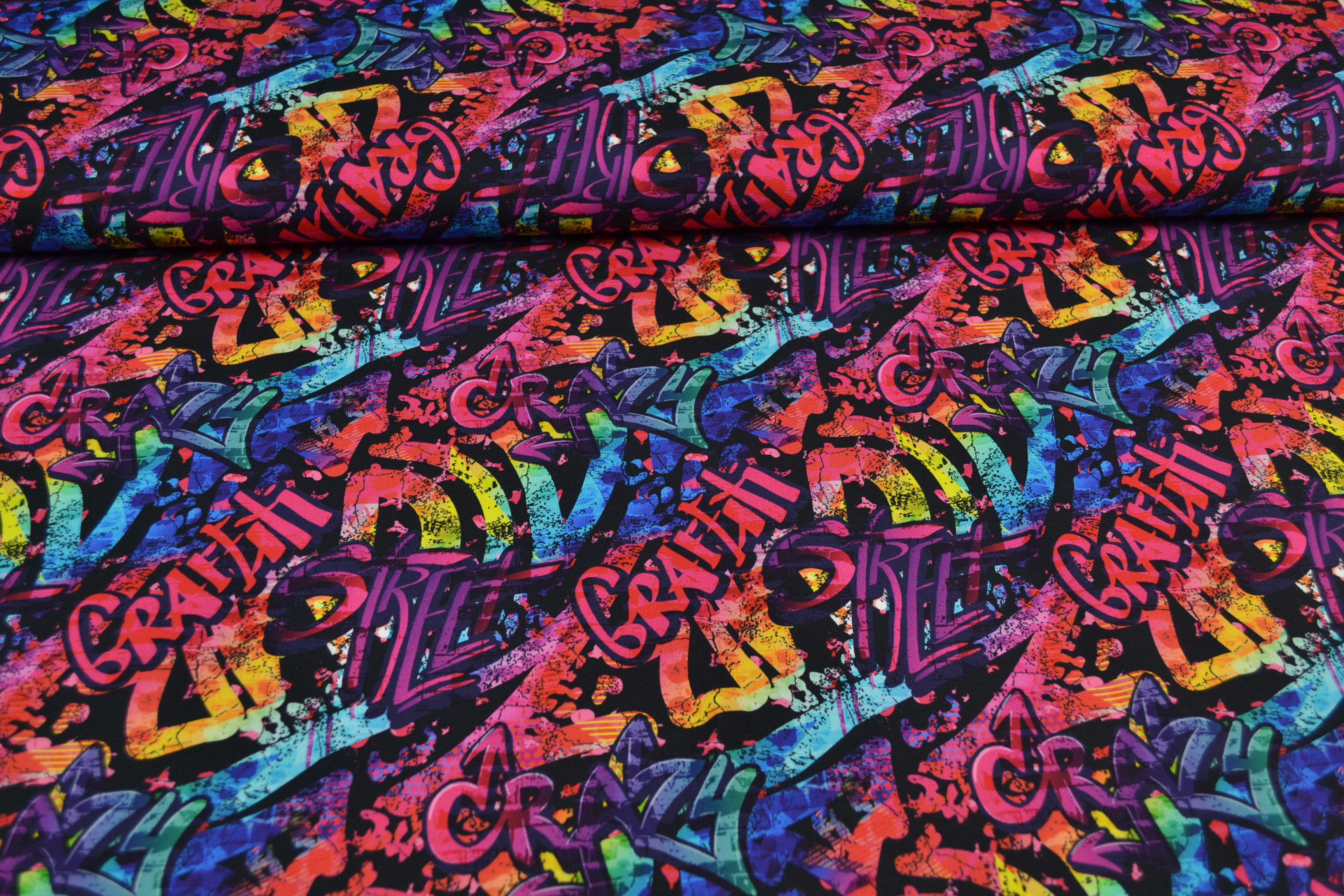 French Terry Digitaldruck, Graffiti