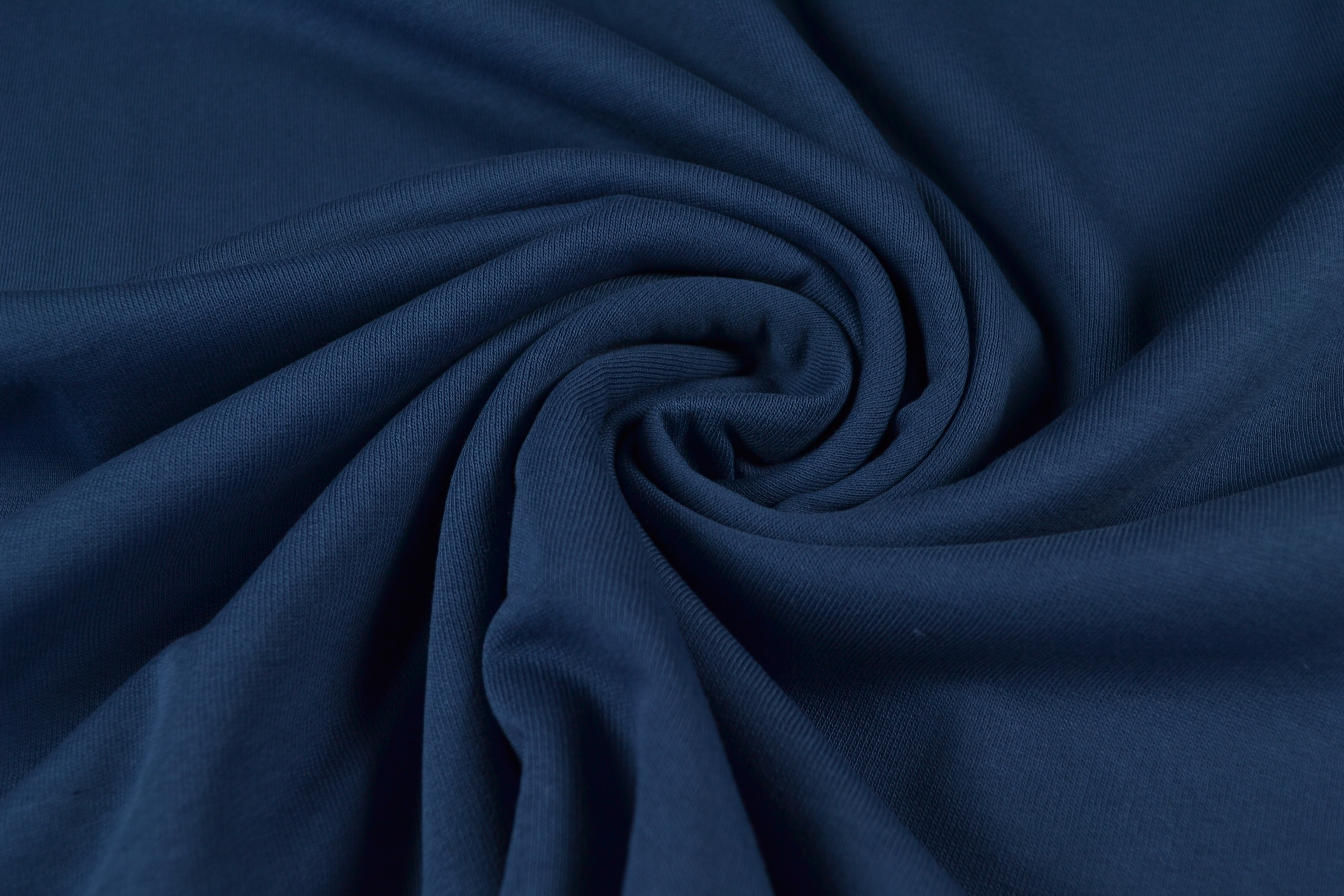 Sweatshirt uni, dunkelblau/ jeansblau