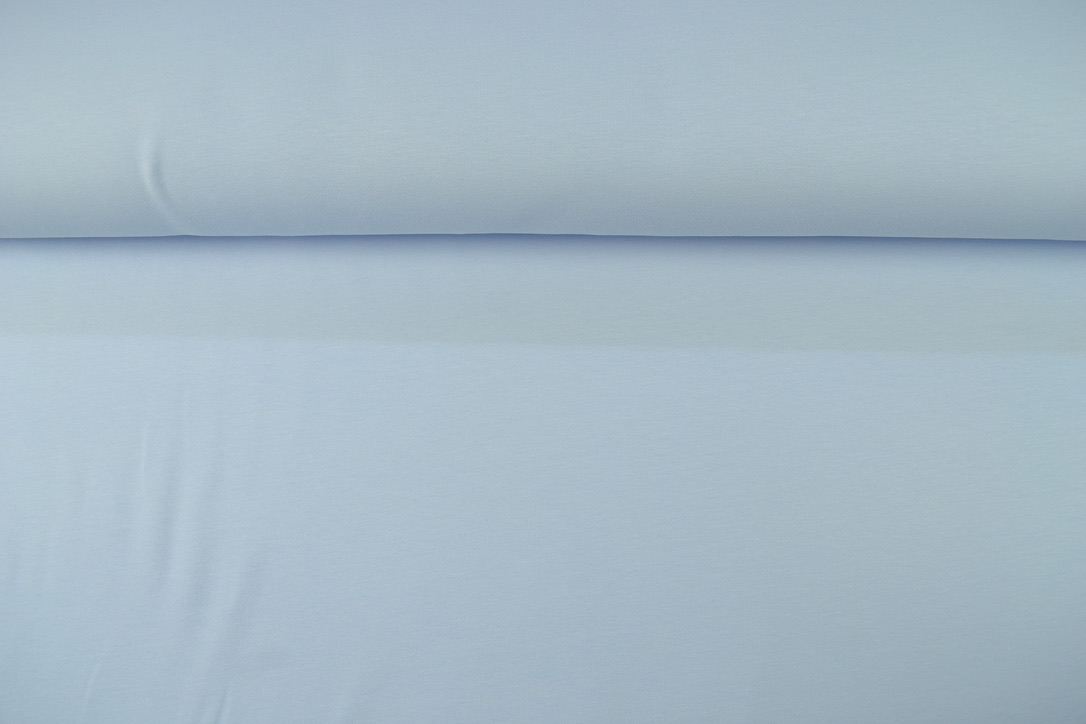 French Terry uni angeraut, hellblau