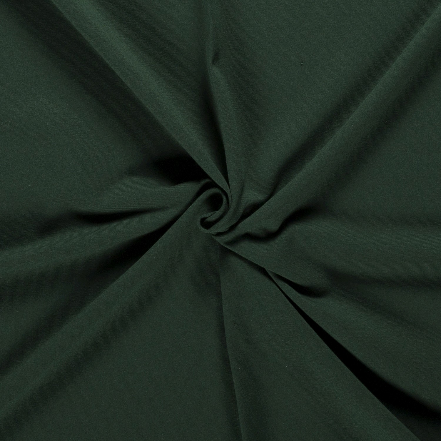 French Terry uni dunkelgrün