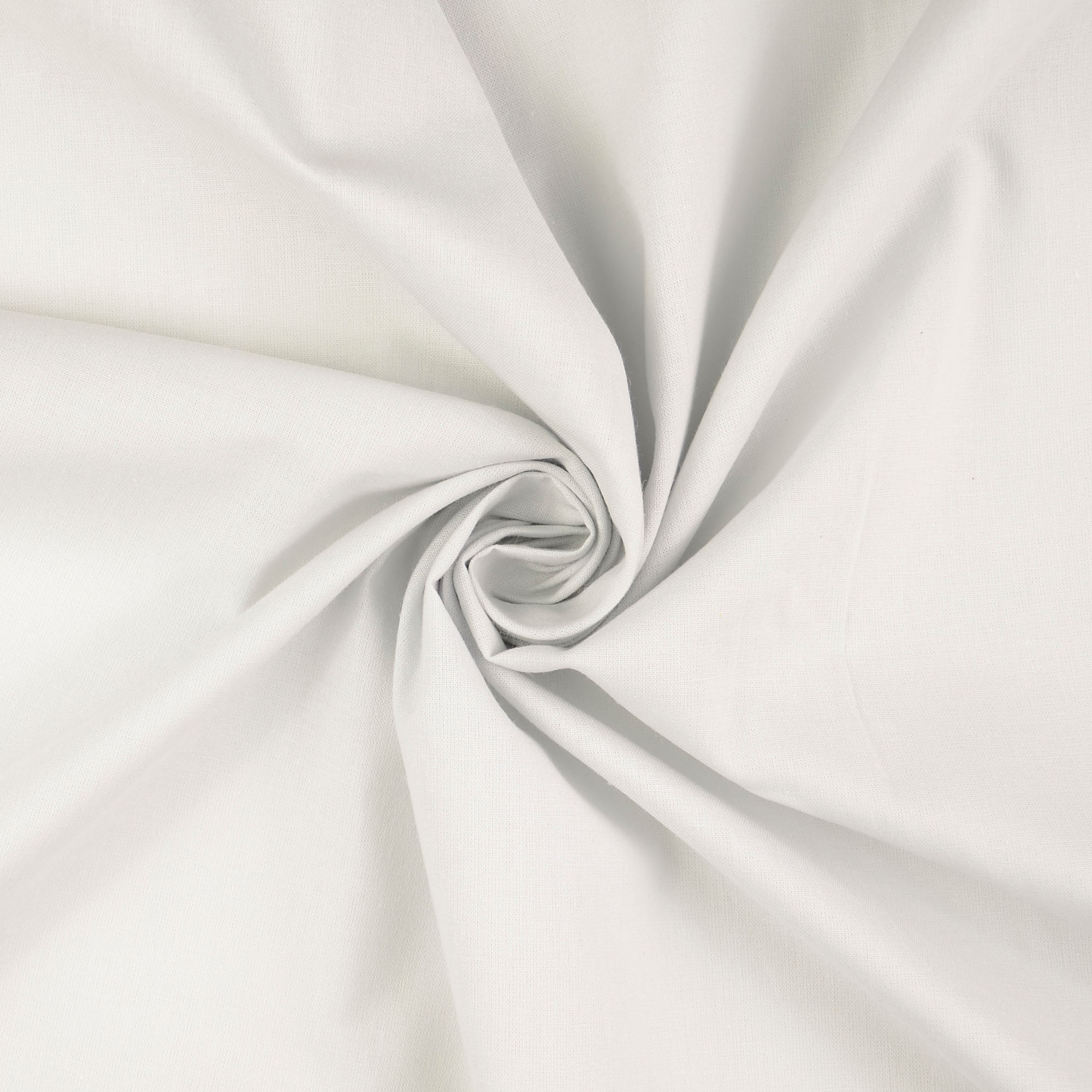 Baumwoll-Cretonne uni, hellgrau