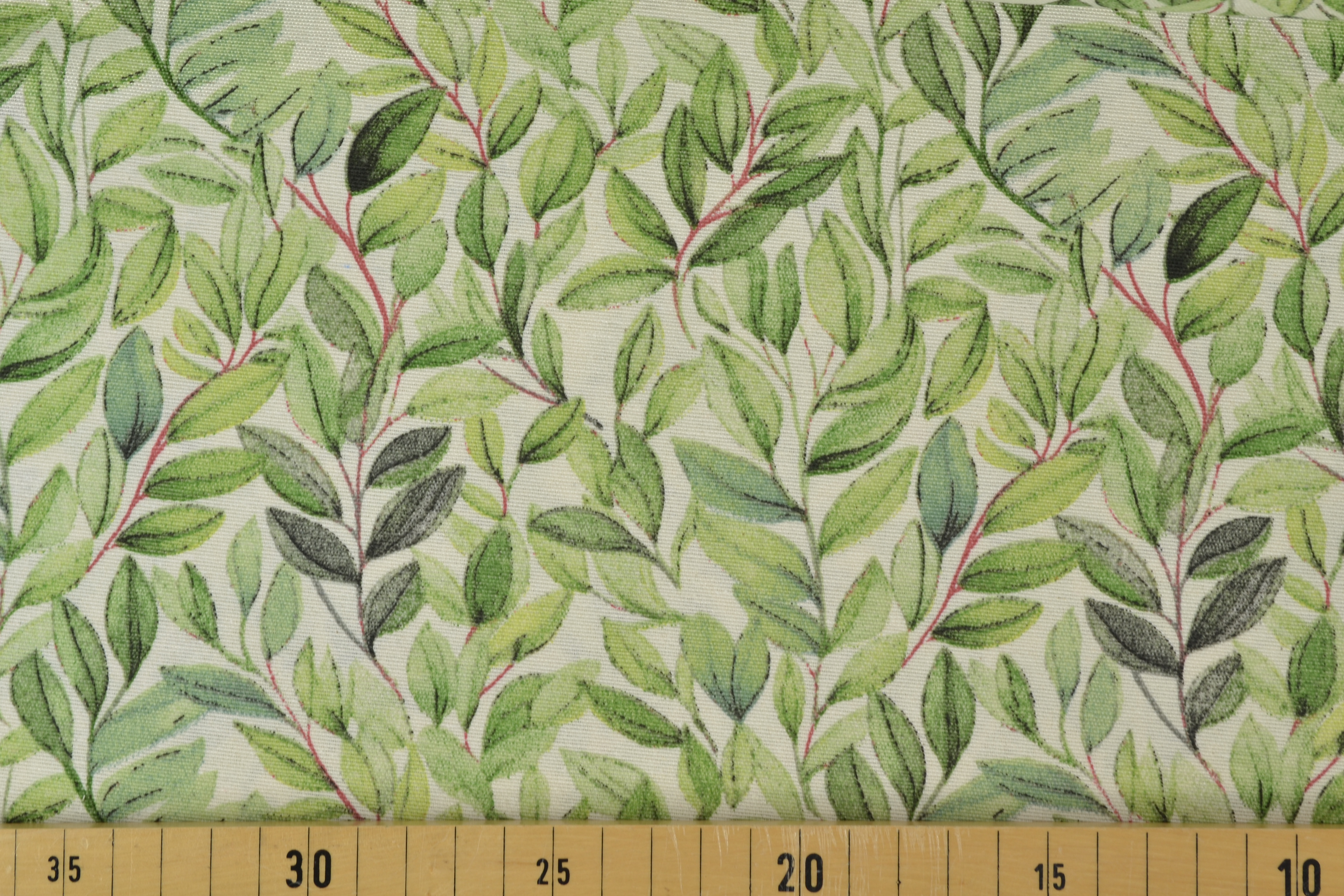 Canvas Deko Stoff grüne Blätter