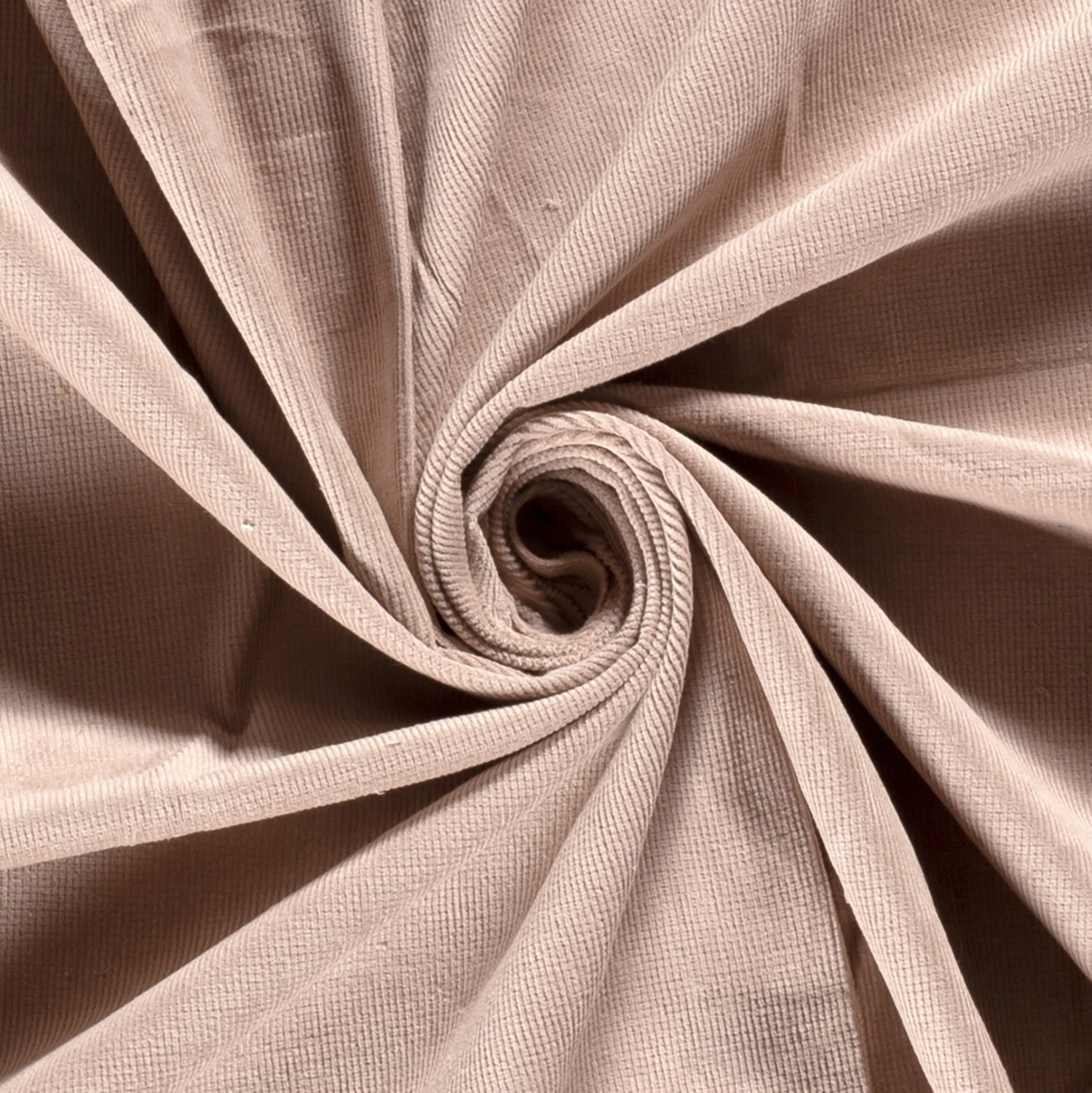 Nadelcord Stretch 16w Stoff Uni Altrosa