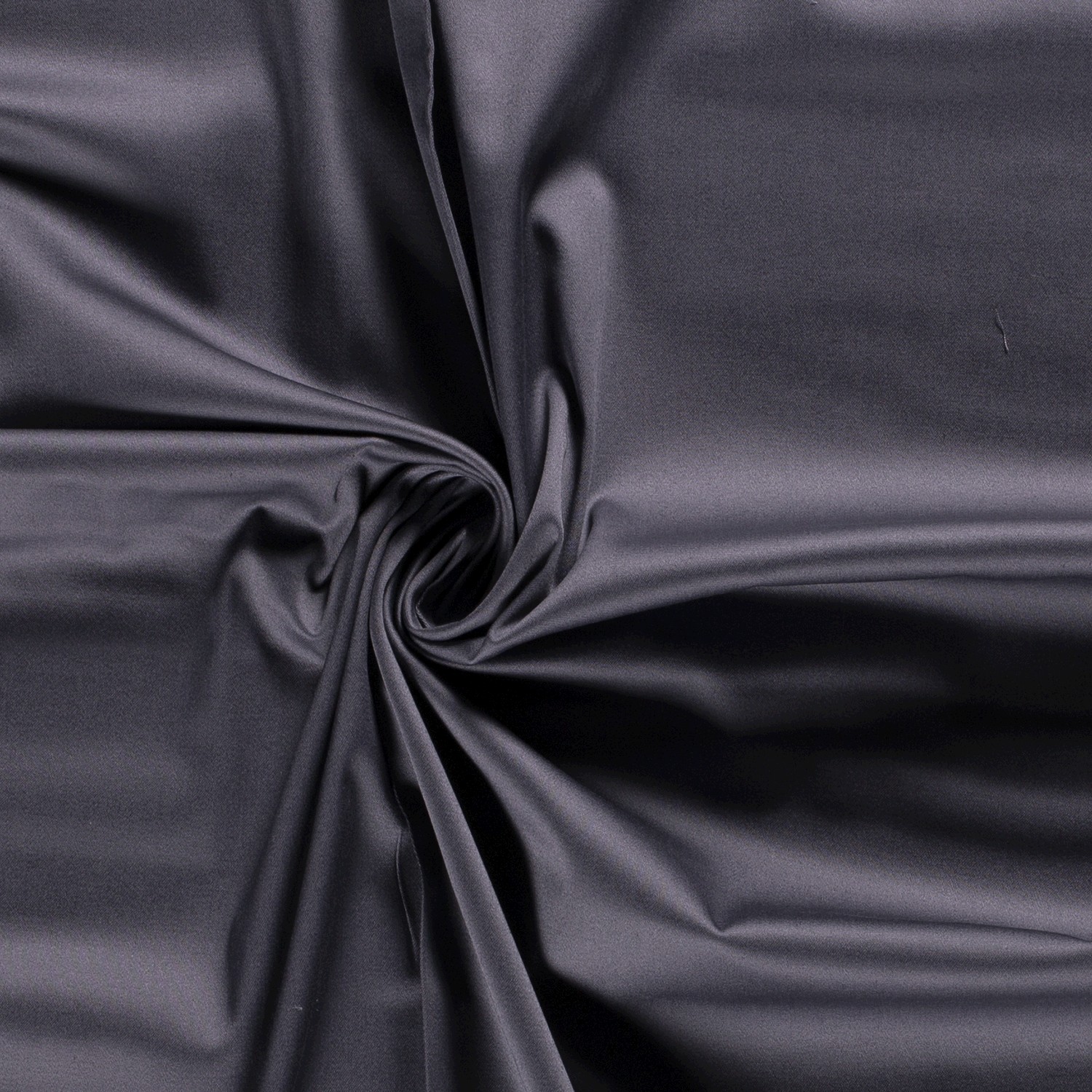 Baumwolle Satin uni dunkelgrau