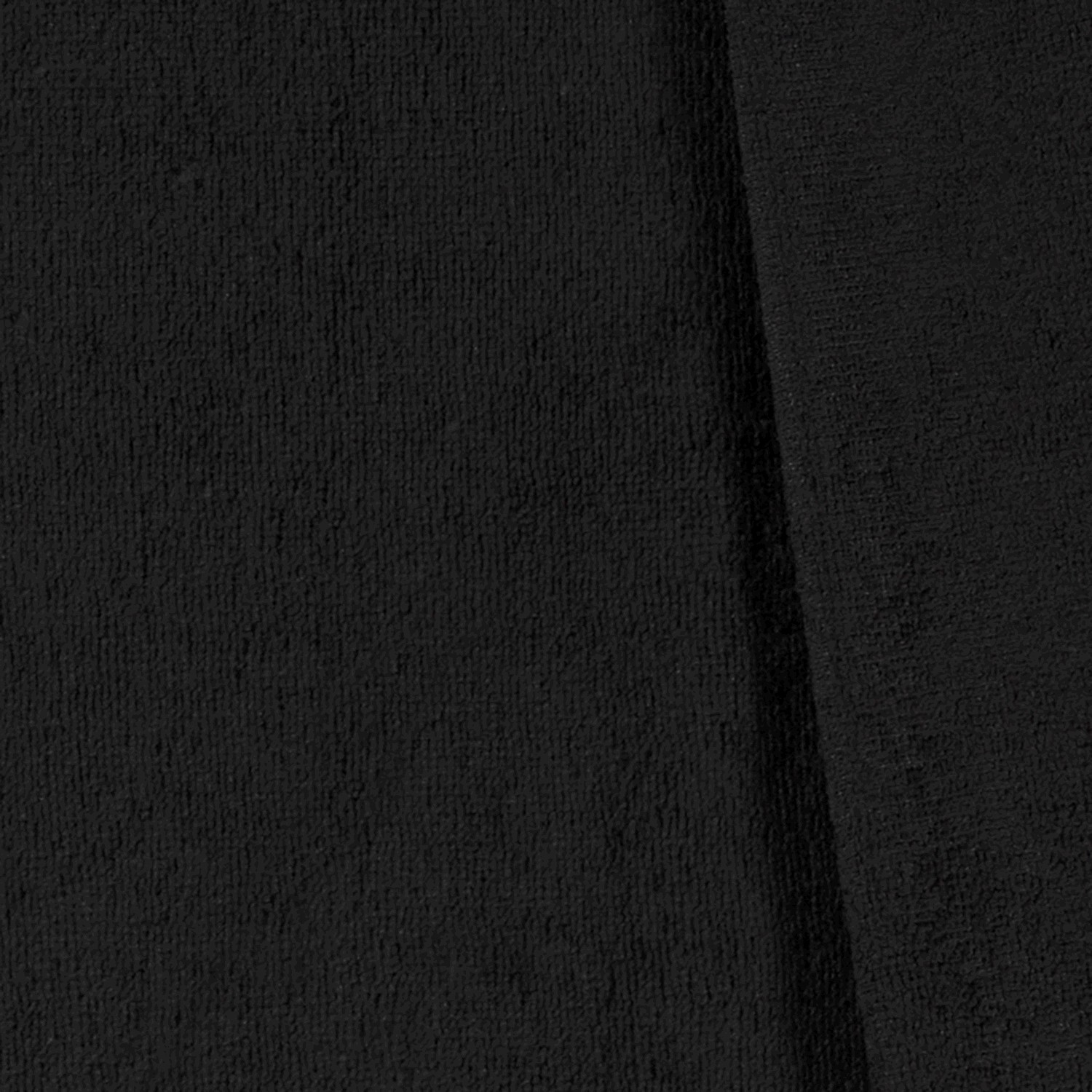 Bambus Fleece uni schwarz