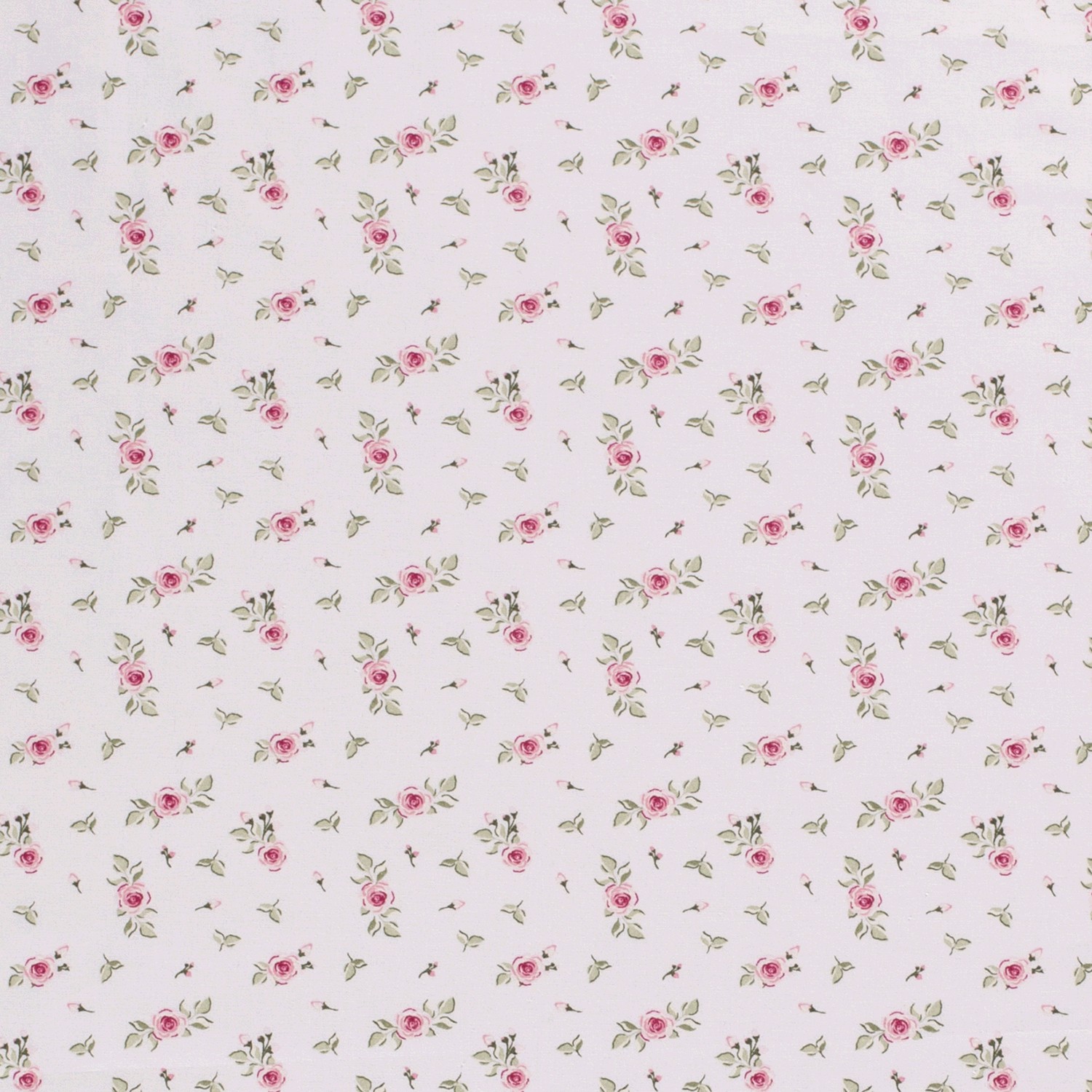 Baumwolle Popeline Stoff Bedruckt Rosen, hellgrau