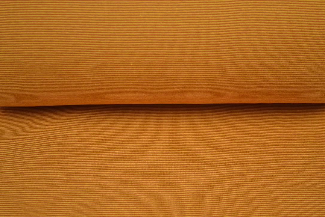 Bündchenstoff 1x1 garngefärbt streifen brique