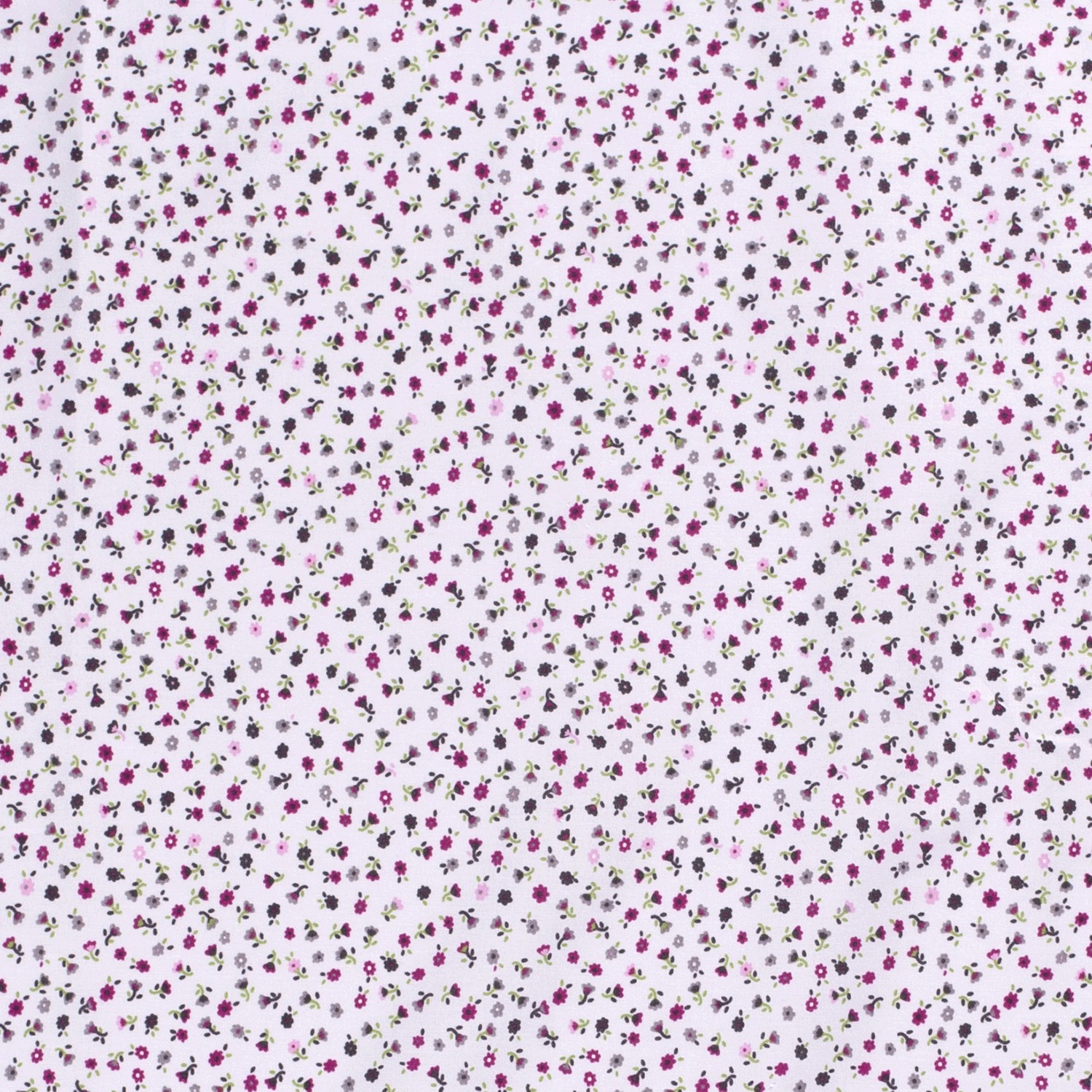 Baumwolle Popeline Bedruckt Blumen, hellgrau