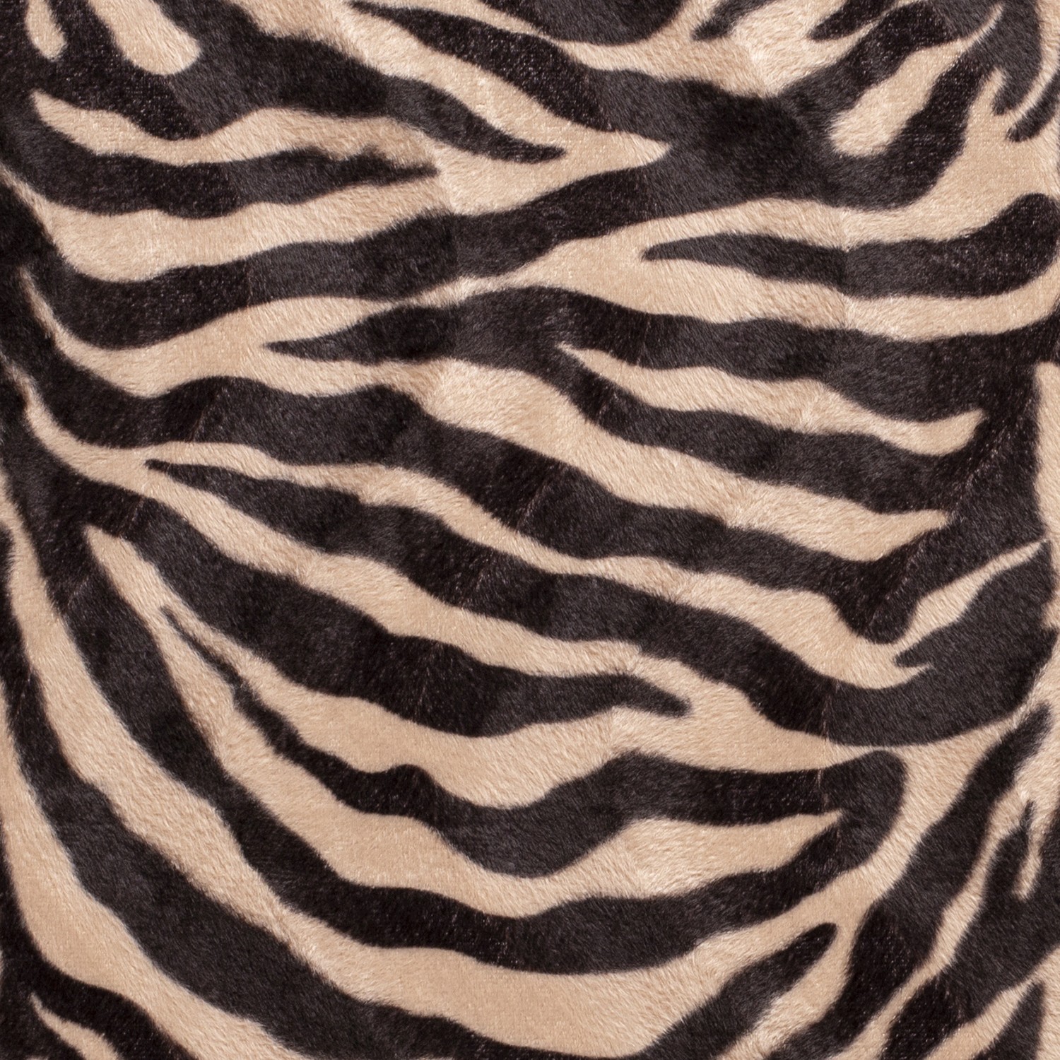 Velour bedruckt tigers beige