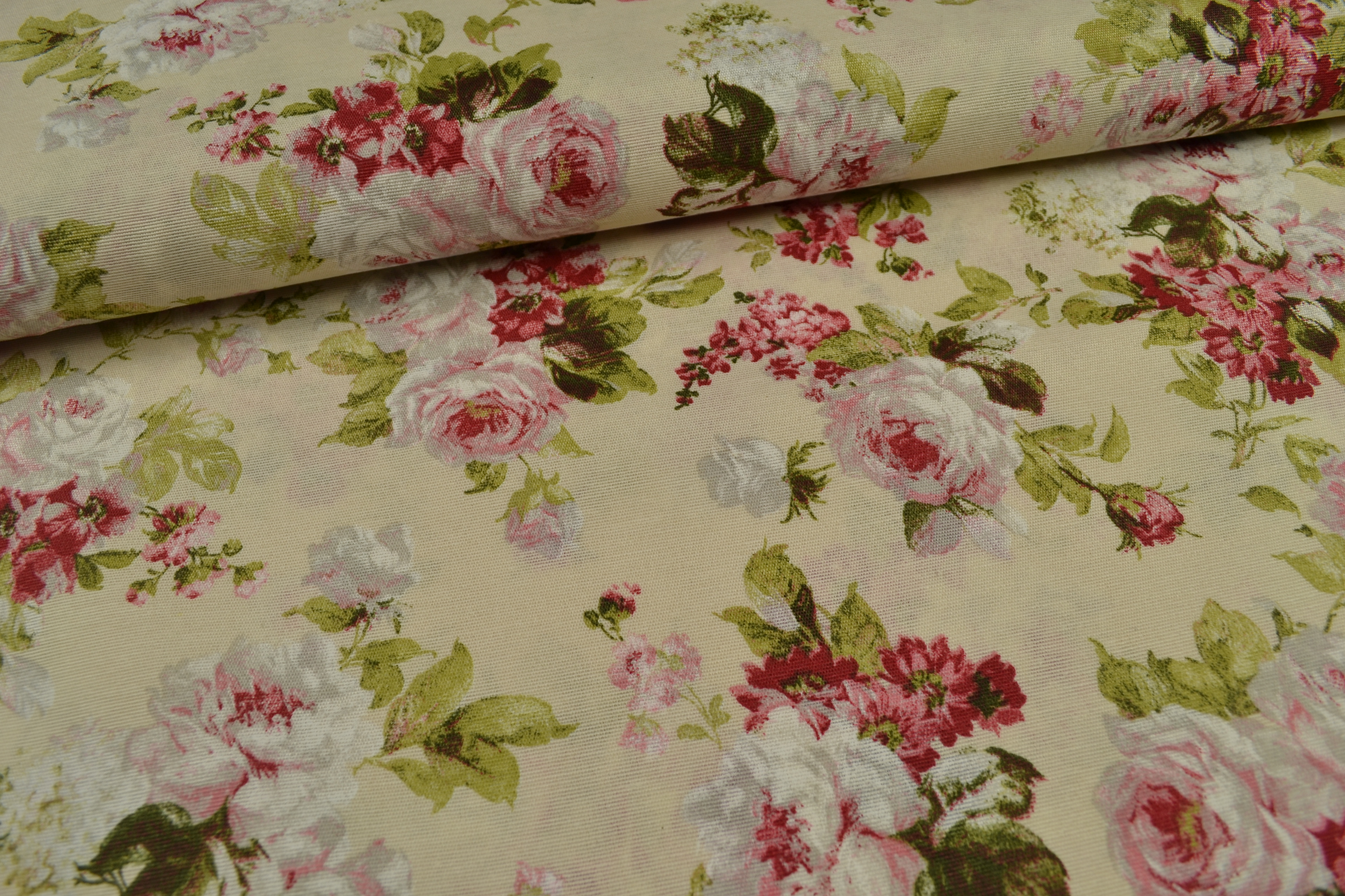 Canvas Deko Stoff, Rosen