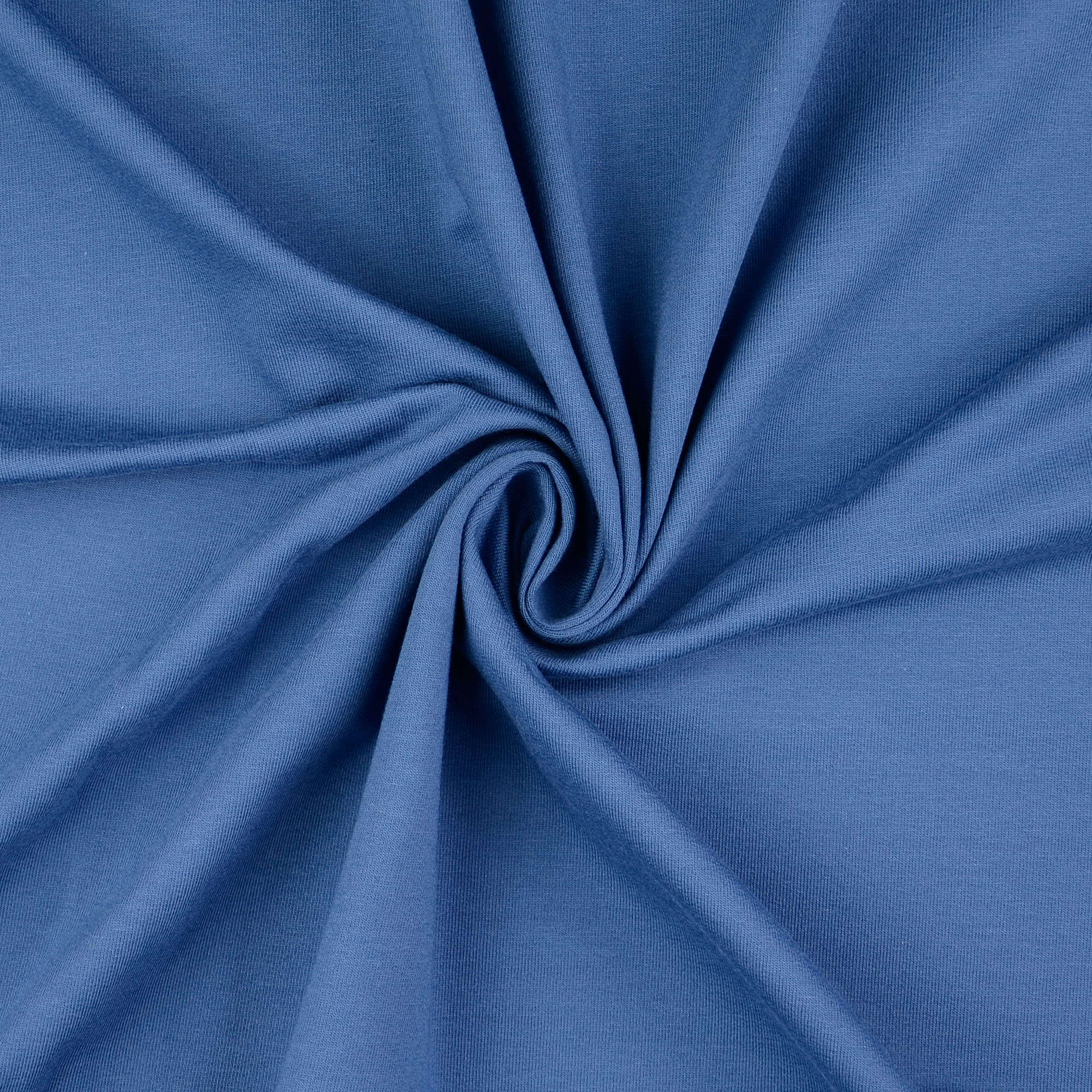 French Terry uni, blau