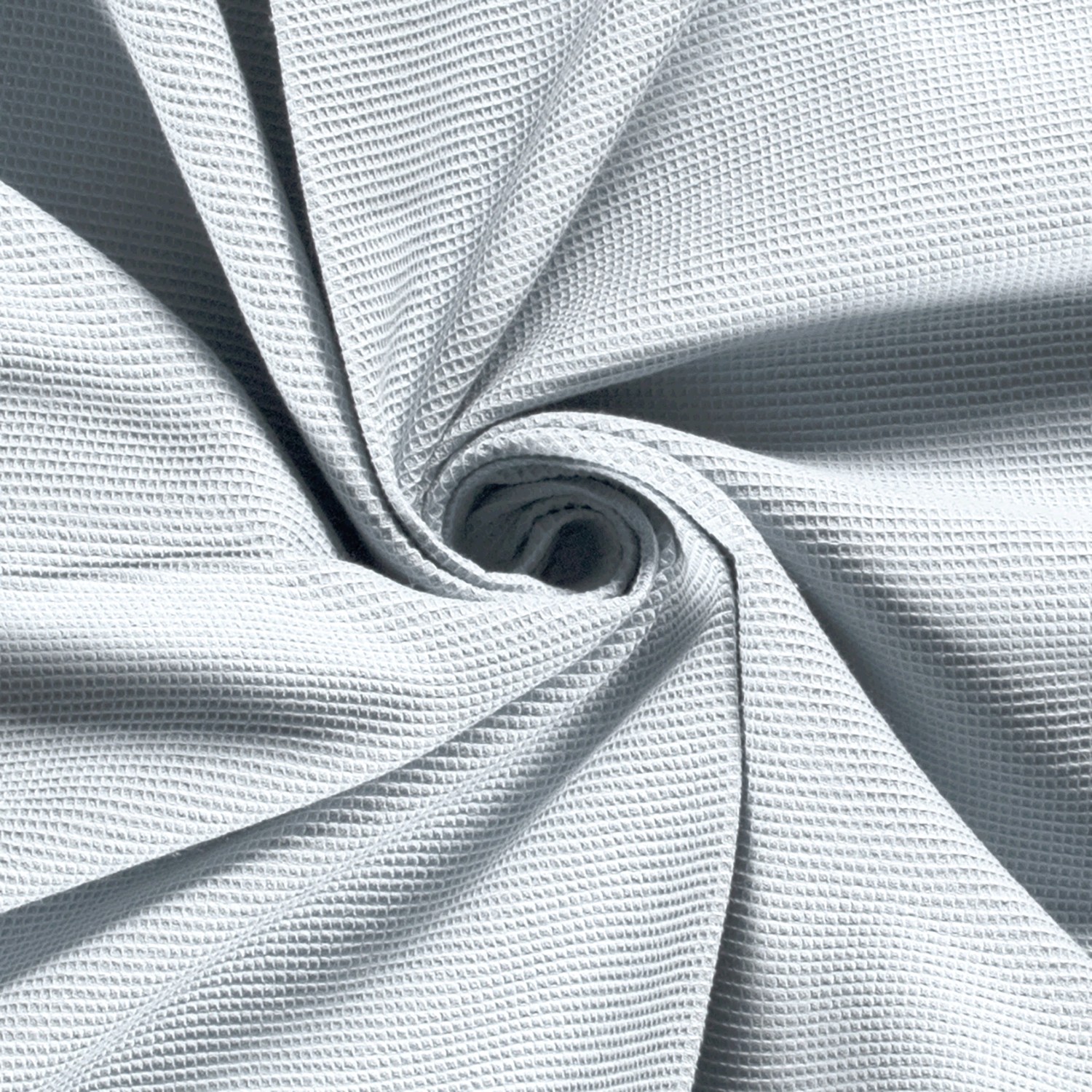 Waffelpiqué uni babyblau