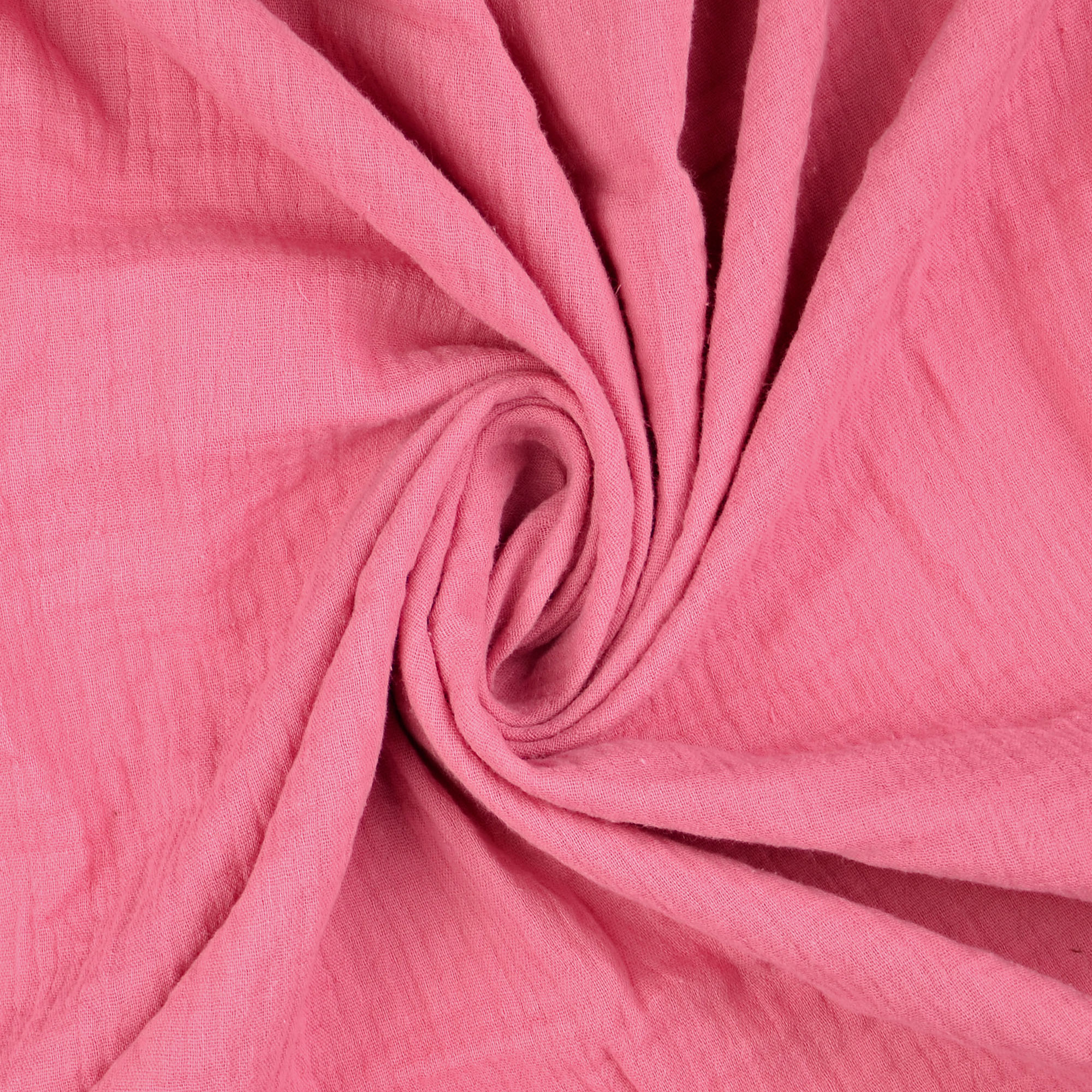 Baumwoll Musselin Double Gauze uni, rose