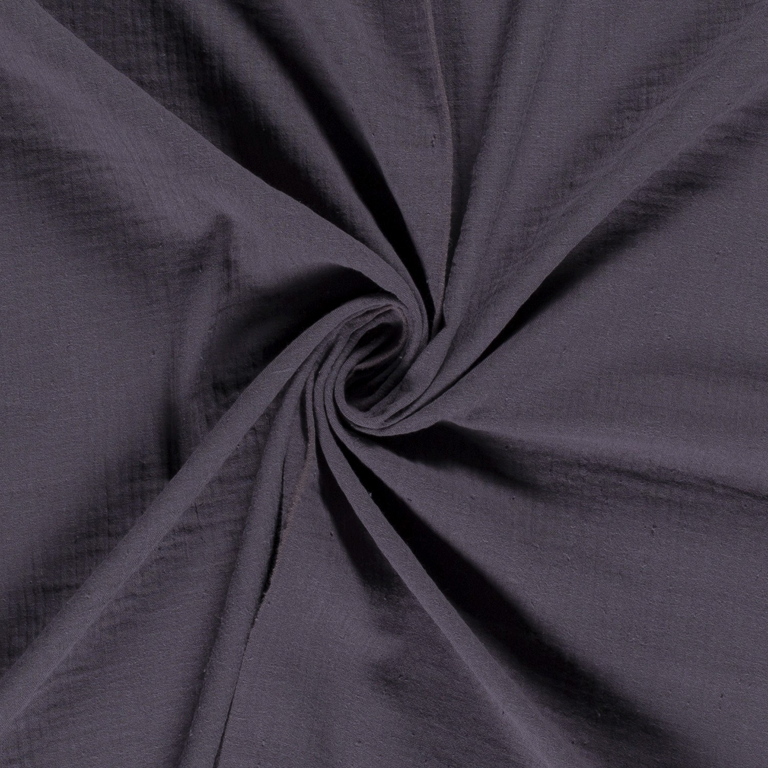 Musselin Double Gauze  uni dunkelgrau