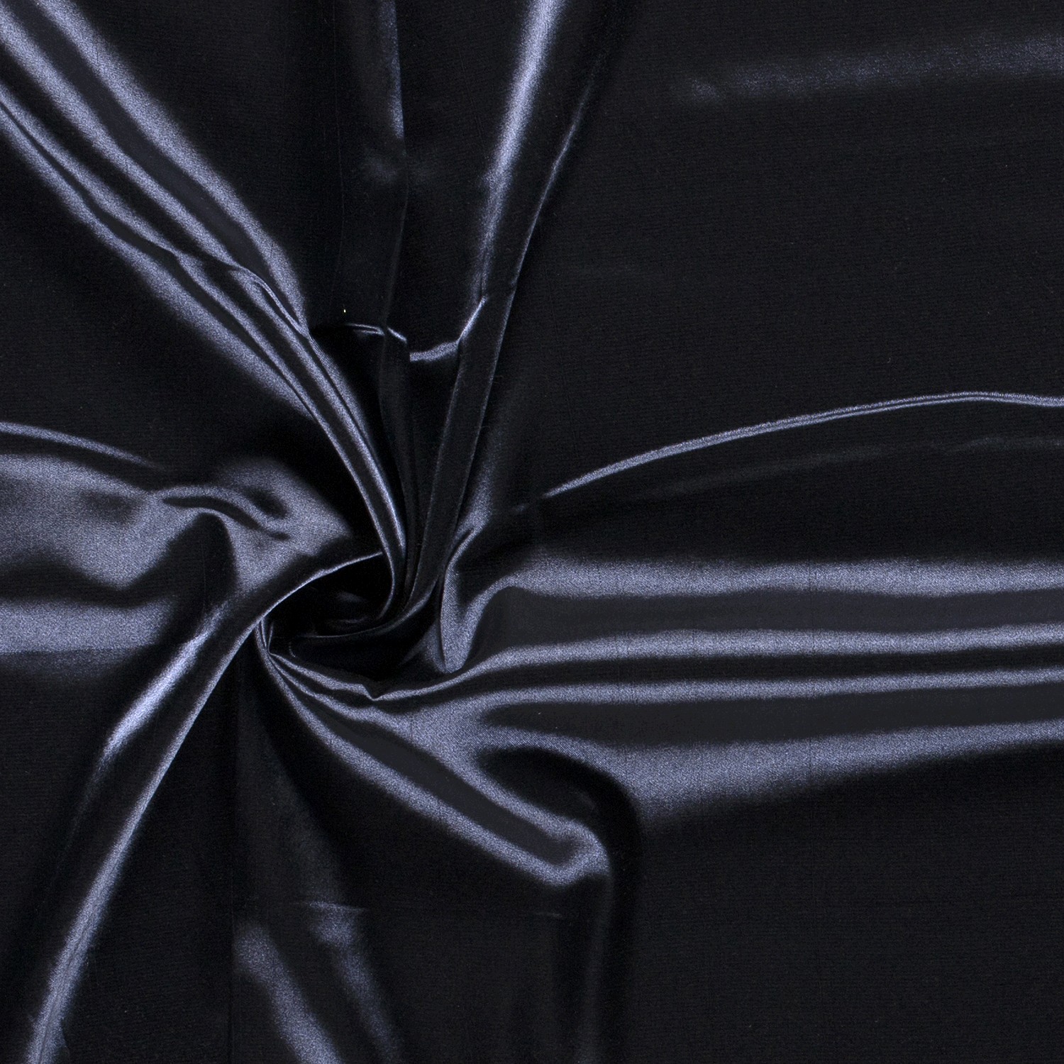 Satin Stretch uni dunkelblau/marine