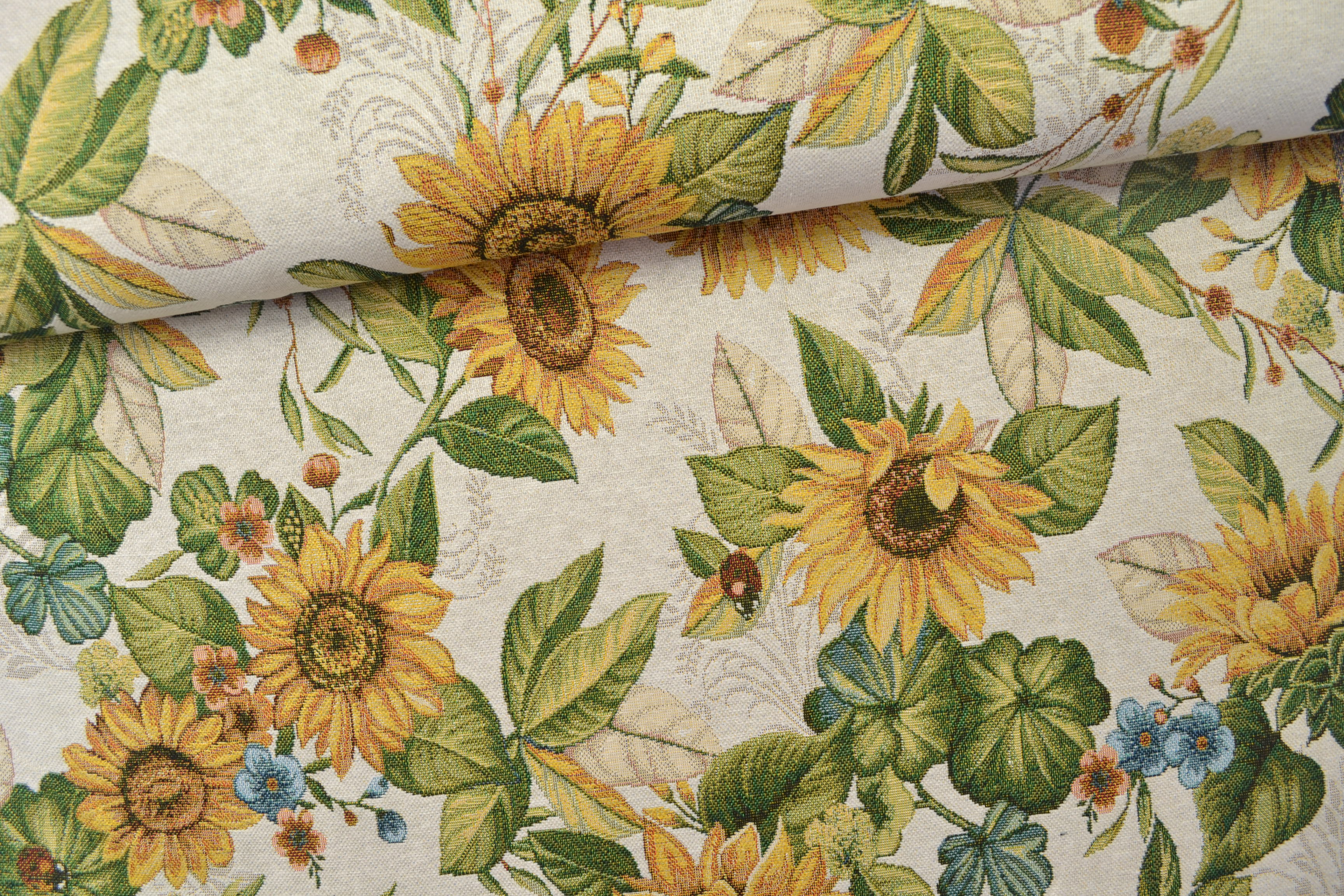 Gobelin Möbelstoff Sonnenblume