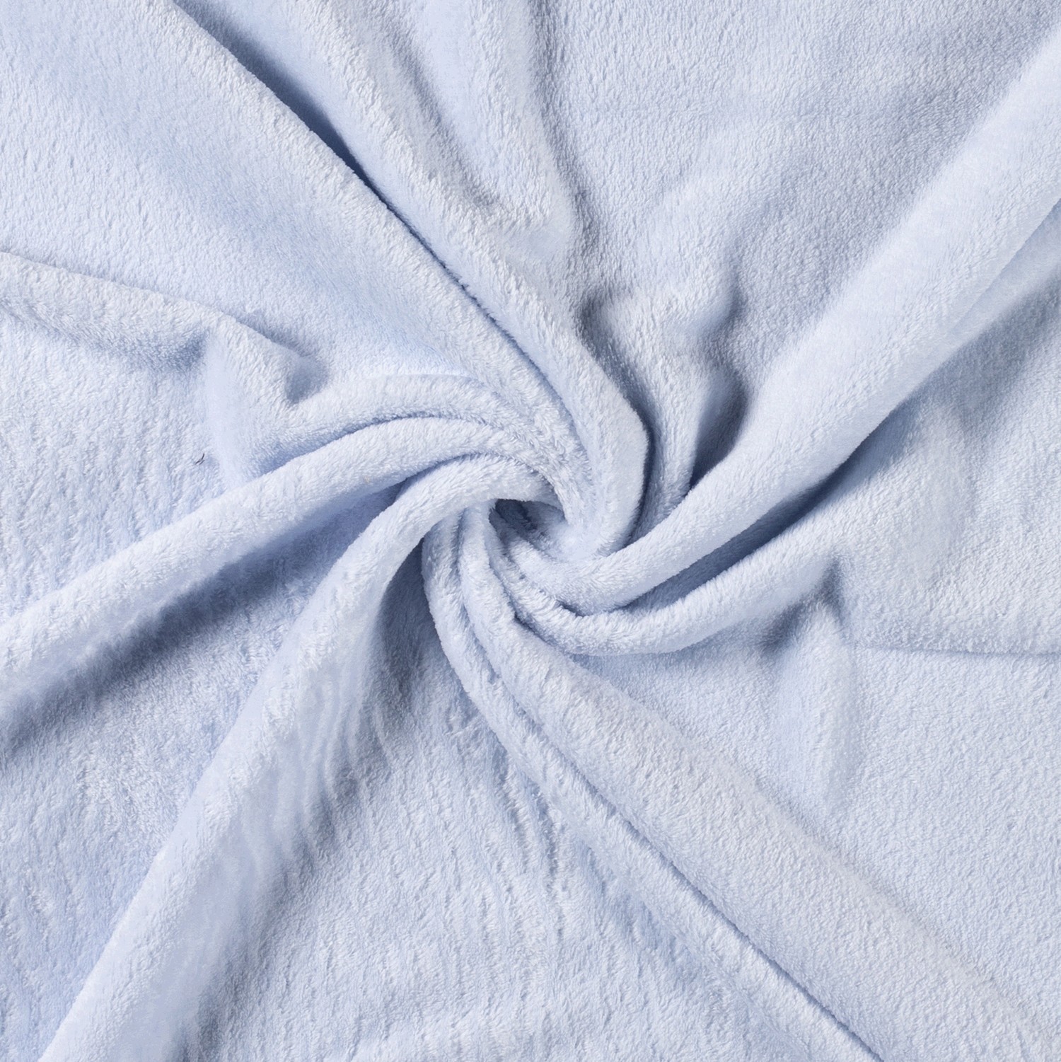 Wellnessfleece uni babyblau