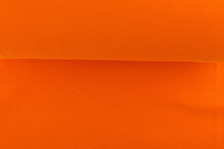 Bündchenstoff glatt, orange